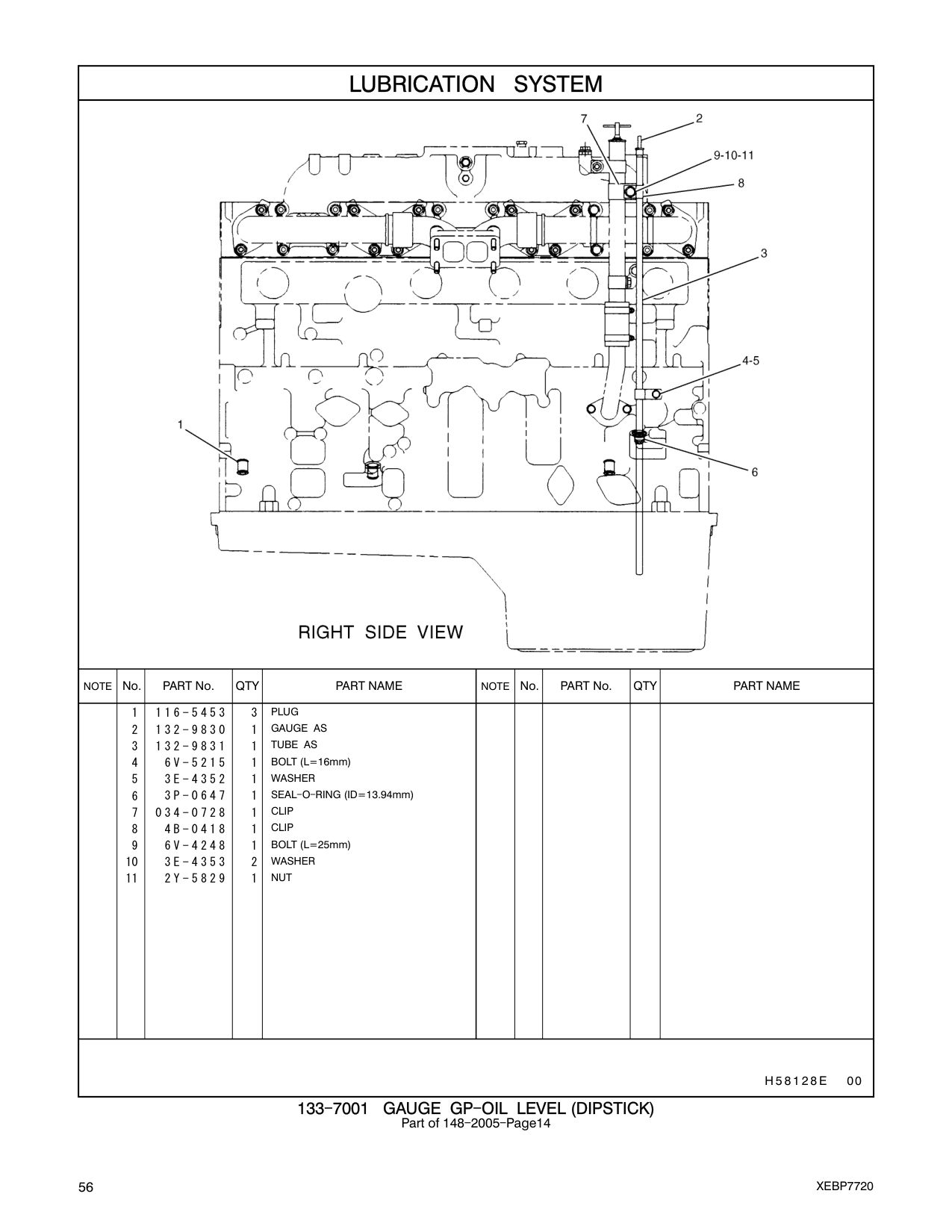 034-0728 CLIP CAT parts manual diagram