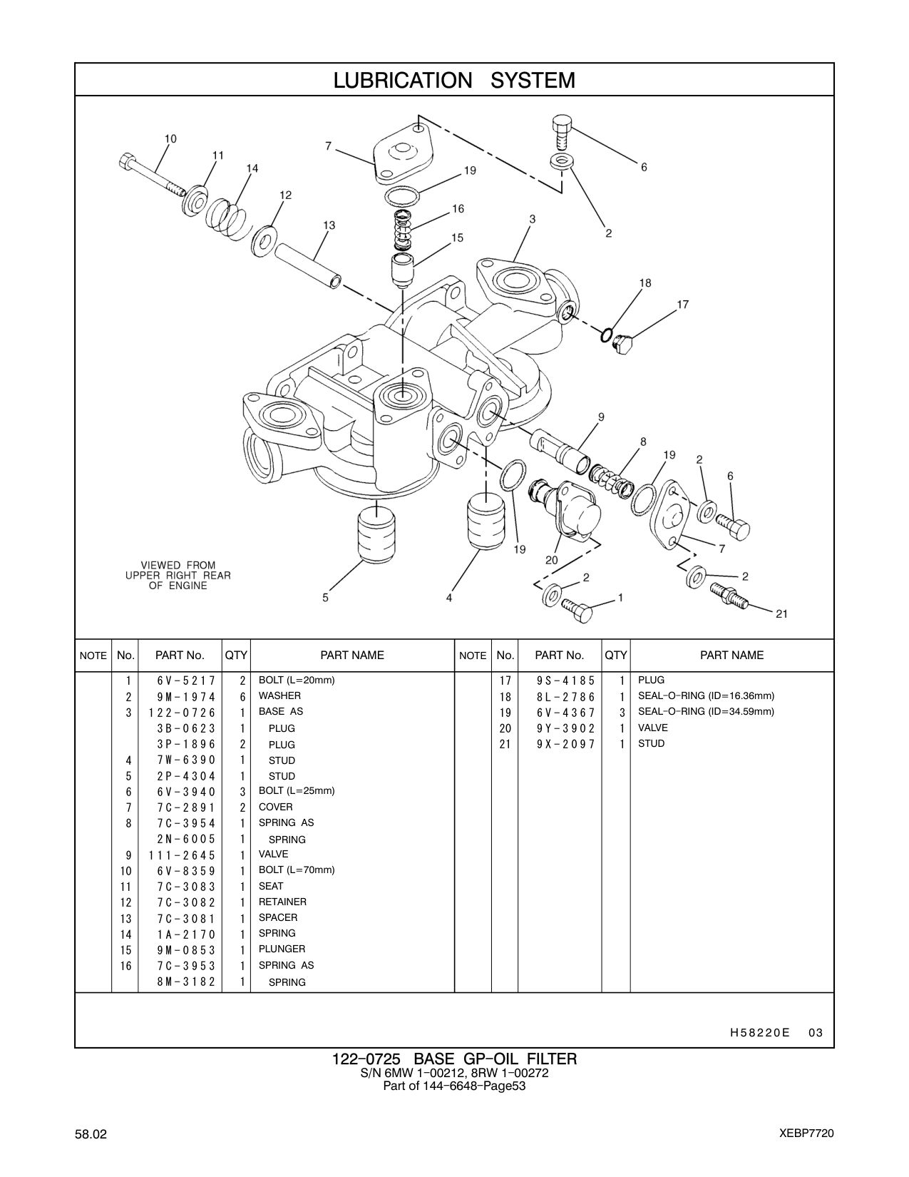 7C-3082 RETAINER CAT parts manual diagram