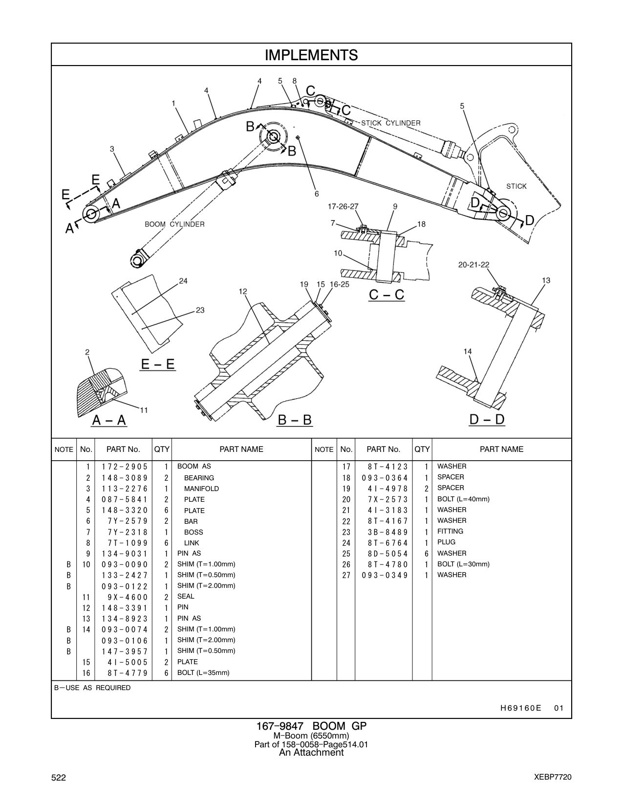 134-9031 PIN AS CAT parts manual diagram