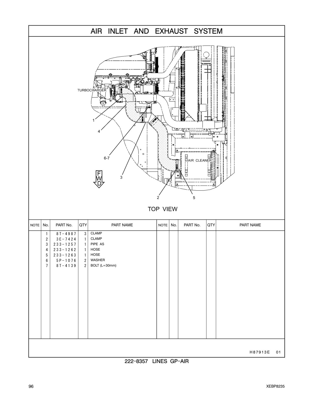 3E-7424 CLAMP CAT parts manual diagram