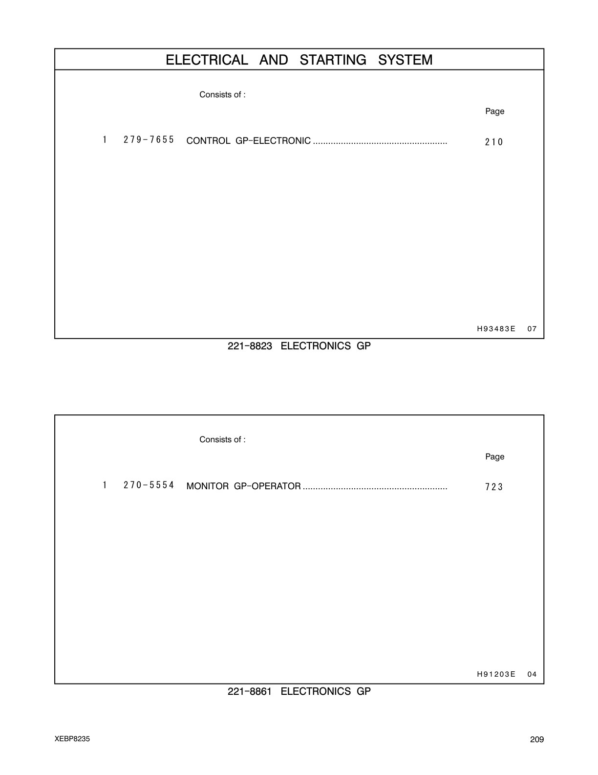 279-7655 CONTROL GP-ELECTRONIC CAT parts manual diagram