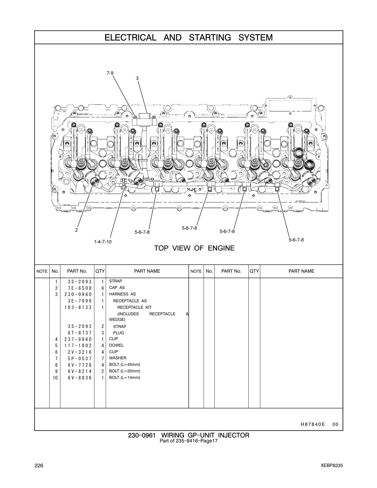 117-1802 DOWEL CAT parts manual diagram