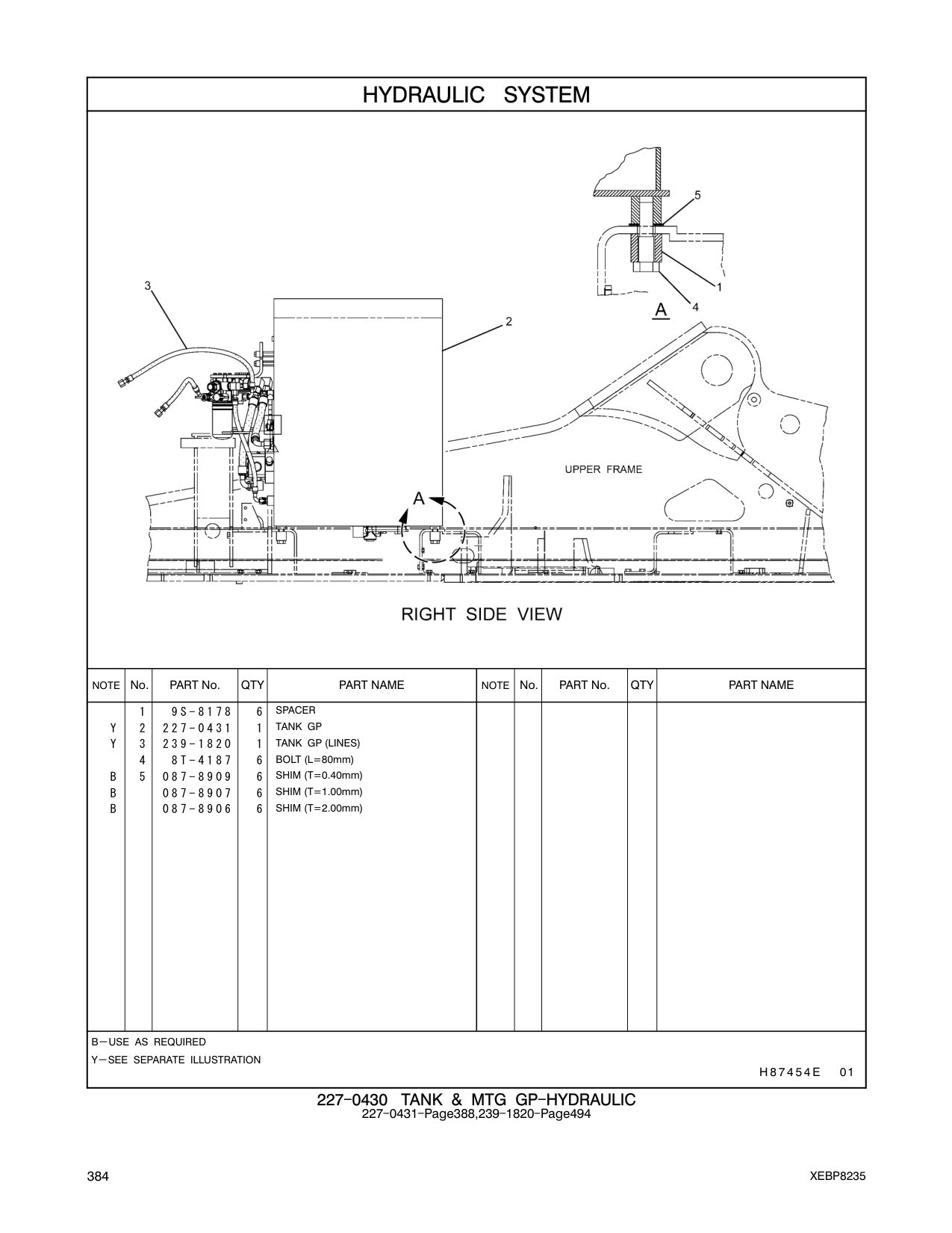 9S-8178 SPACER CAT parts manual diagram