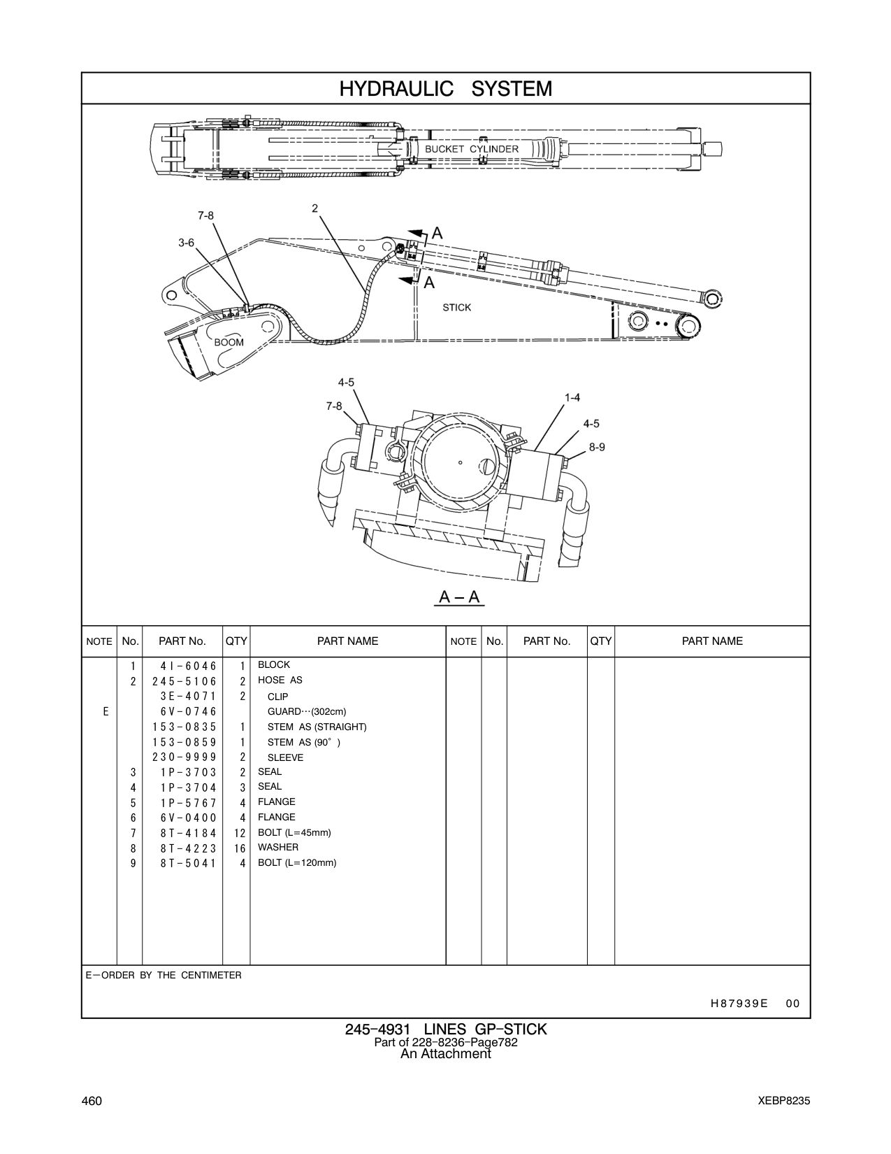 245-5106 HOSE AS CAT parts manual diagram