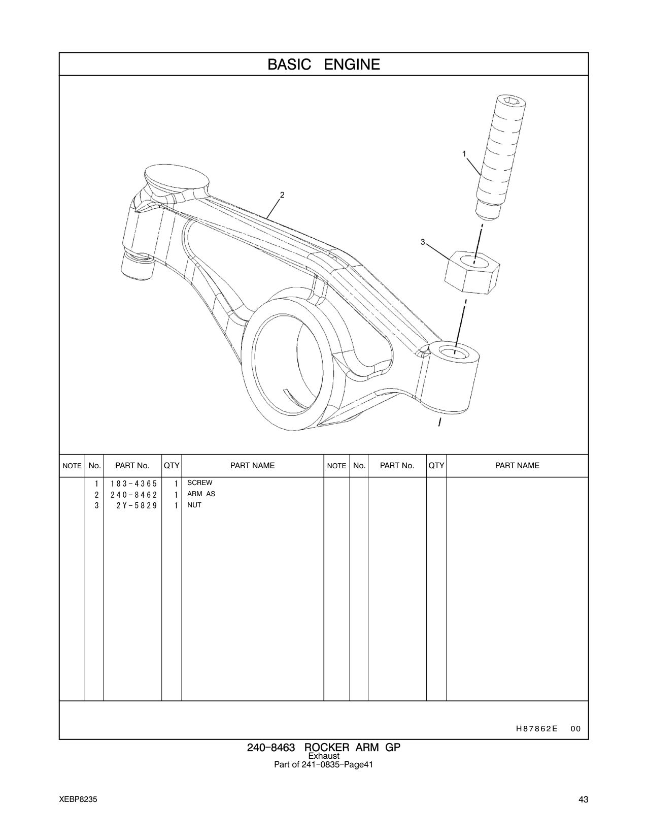 240-8462 ARM AS CAT parts manual diagram