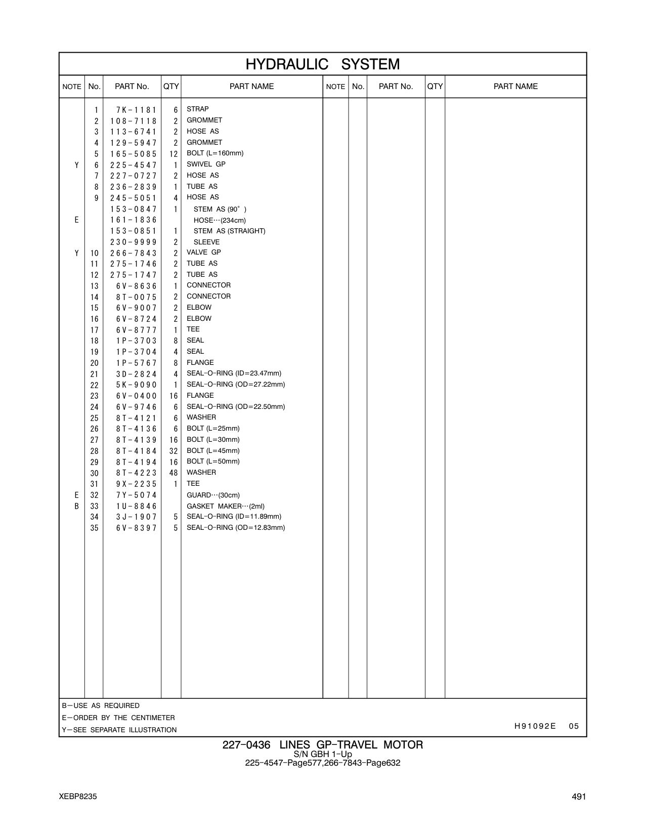 245-5051 HOSE AS CAT parts manual diagram