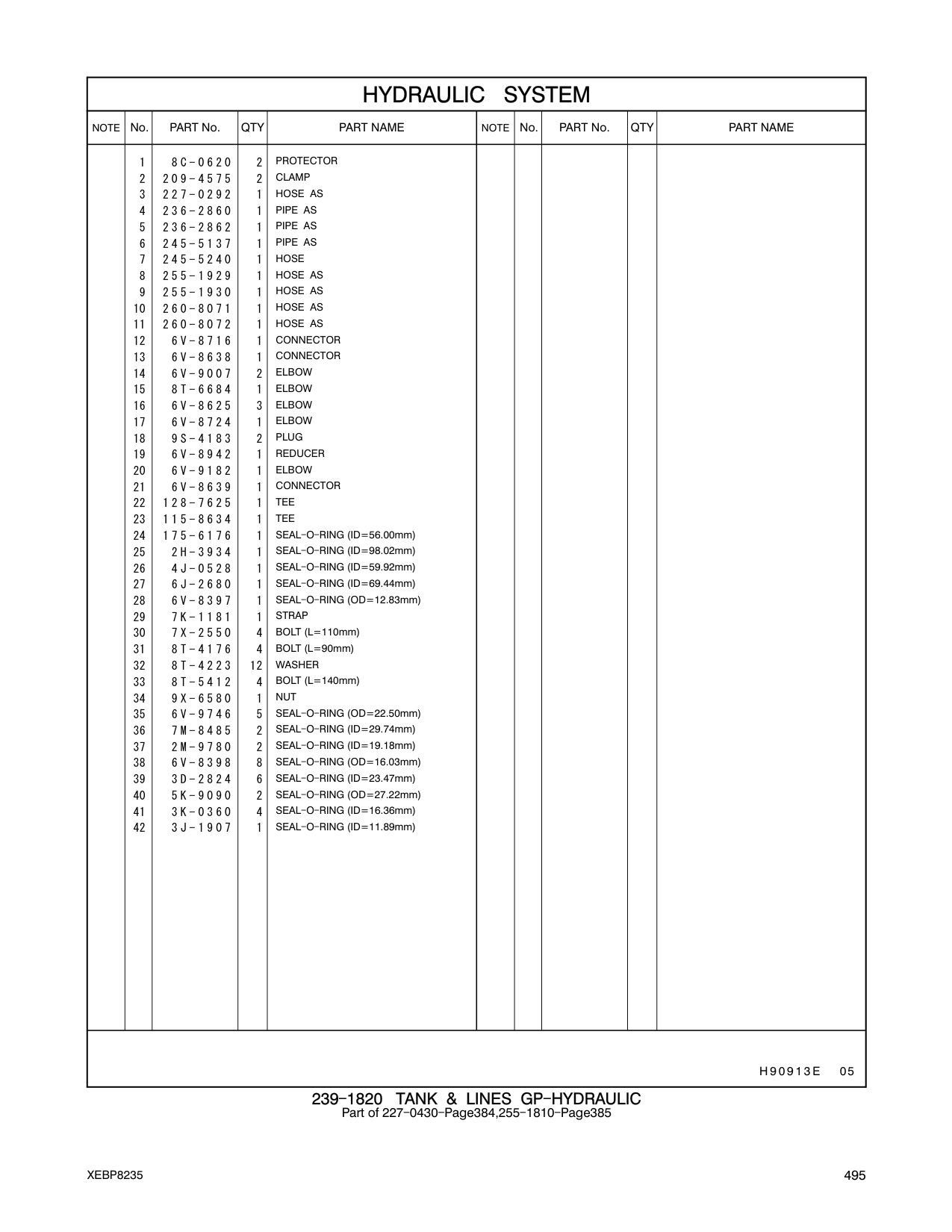 9X-6580 NUT CAT parts manual diagram
