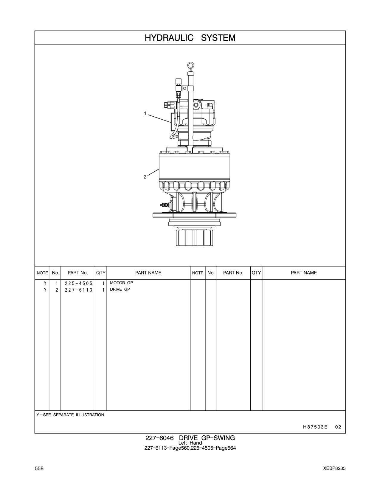 227-6113 DRIVE GP CAT parts manual diagram