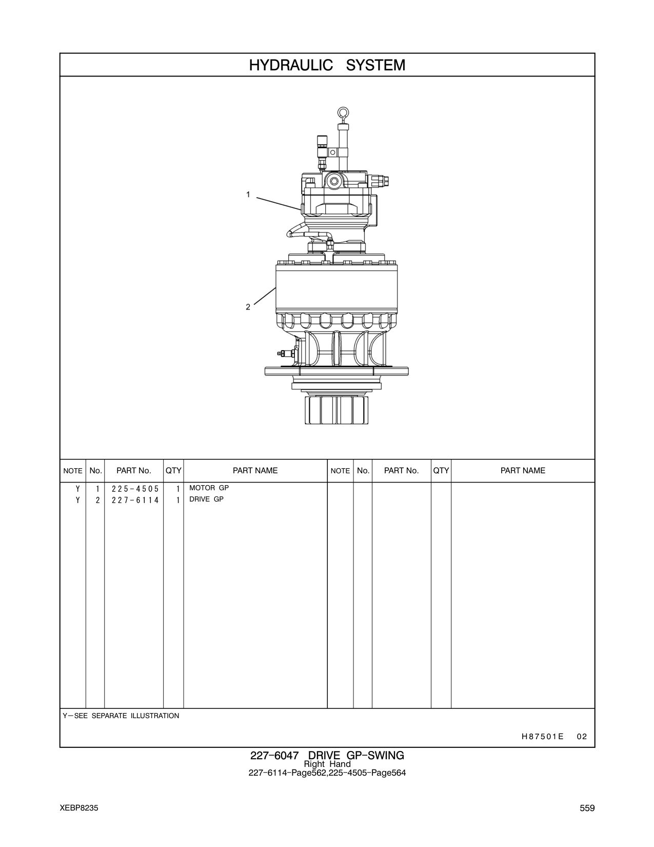 227-6114 DRIVE GP CAT parts manual diagram