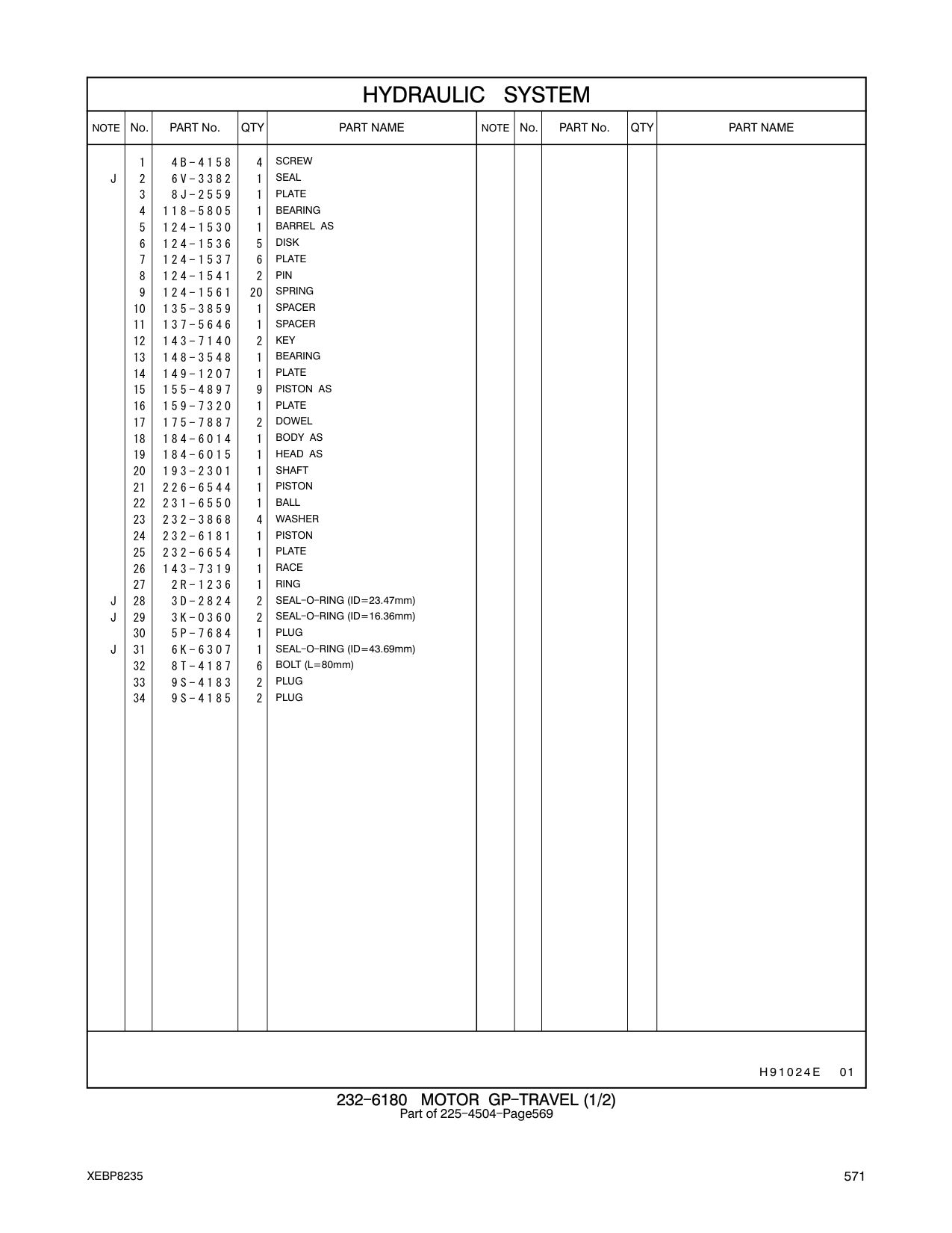 232-3868 WASHER CAT parts manual diagram
