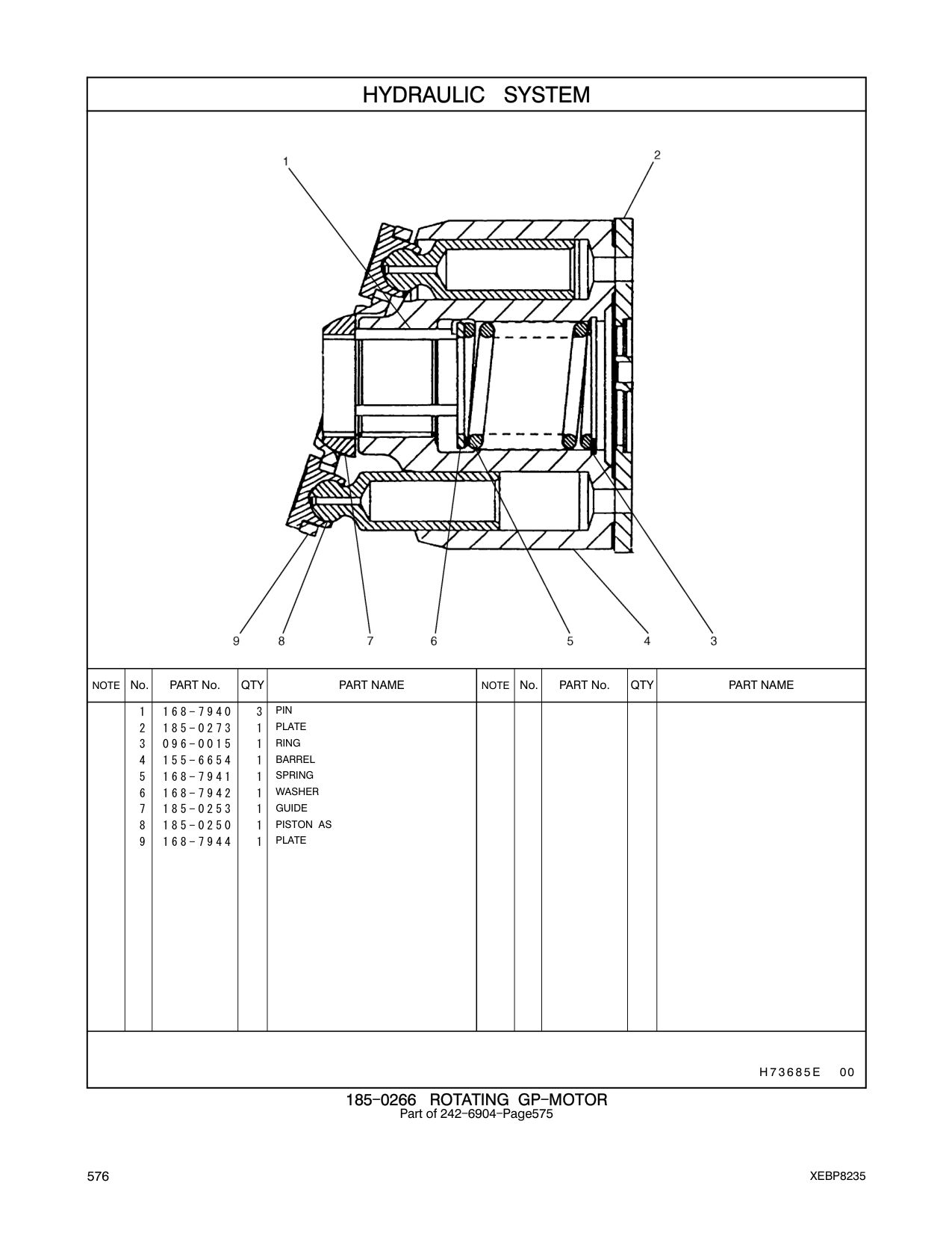 185-0250 PISTON AS CAT parts manual diagram