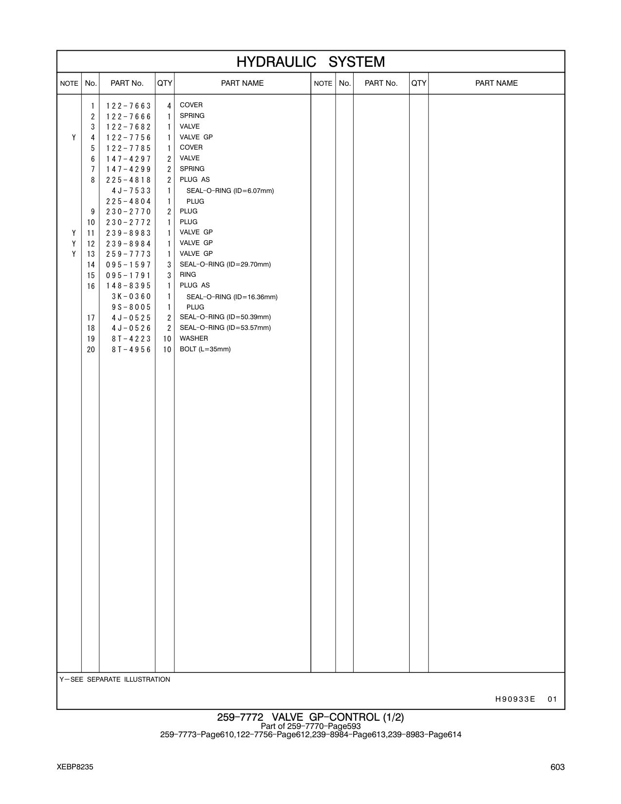 239-8983 VALVE GP CAT parts manual diagram