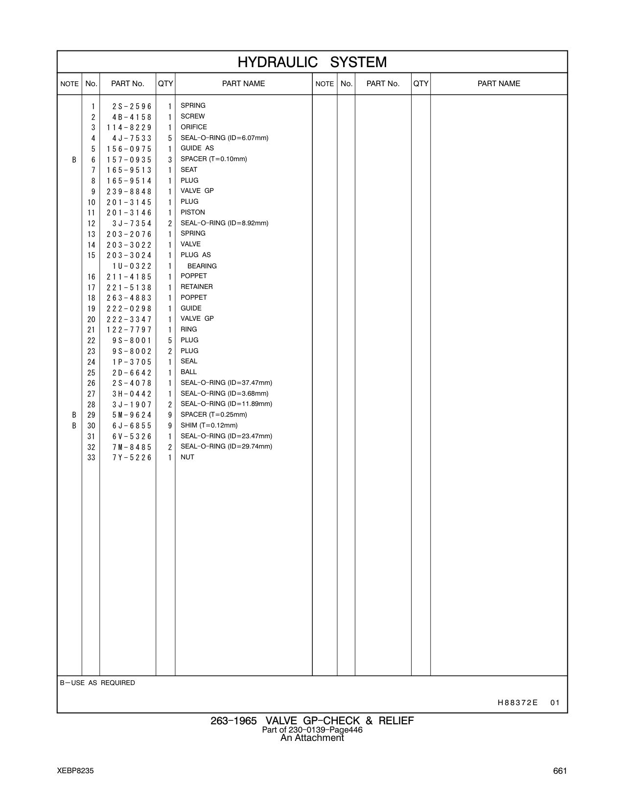 222-3347 VALVE GP CAT parts manual diagram
