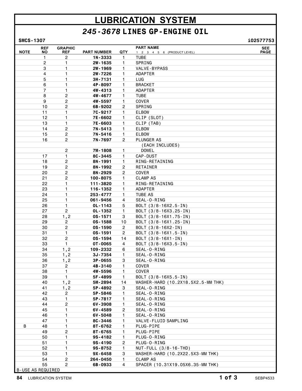 2W-7226 ADAPTER CAT parts manual diagram