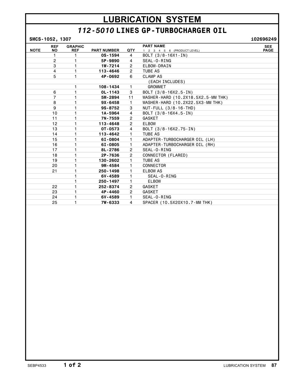 4P-0692 CLAMP AS CAT parts manual diagram