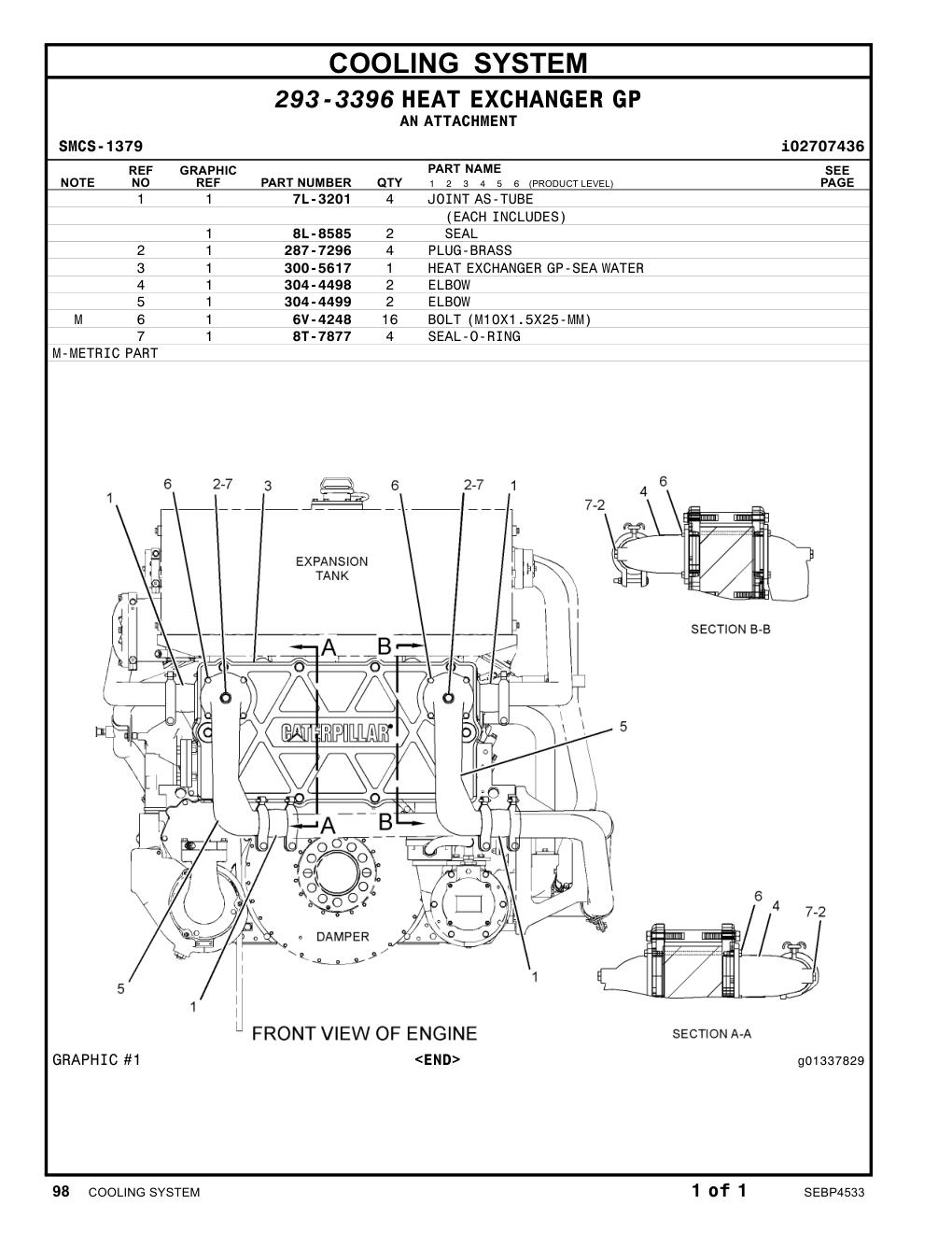 8L-8585 SEAL CAT parts manual diagram