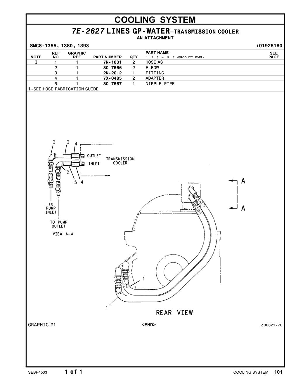 2N-2012 FITTING CAT parts manual diagram