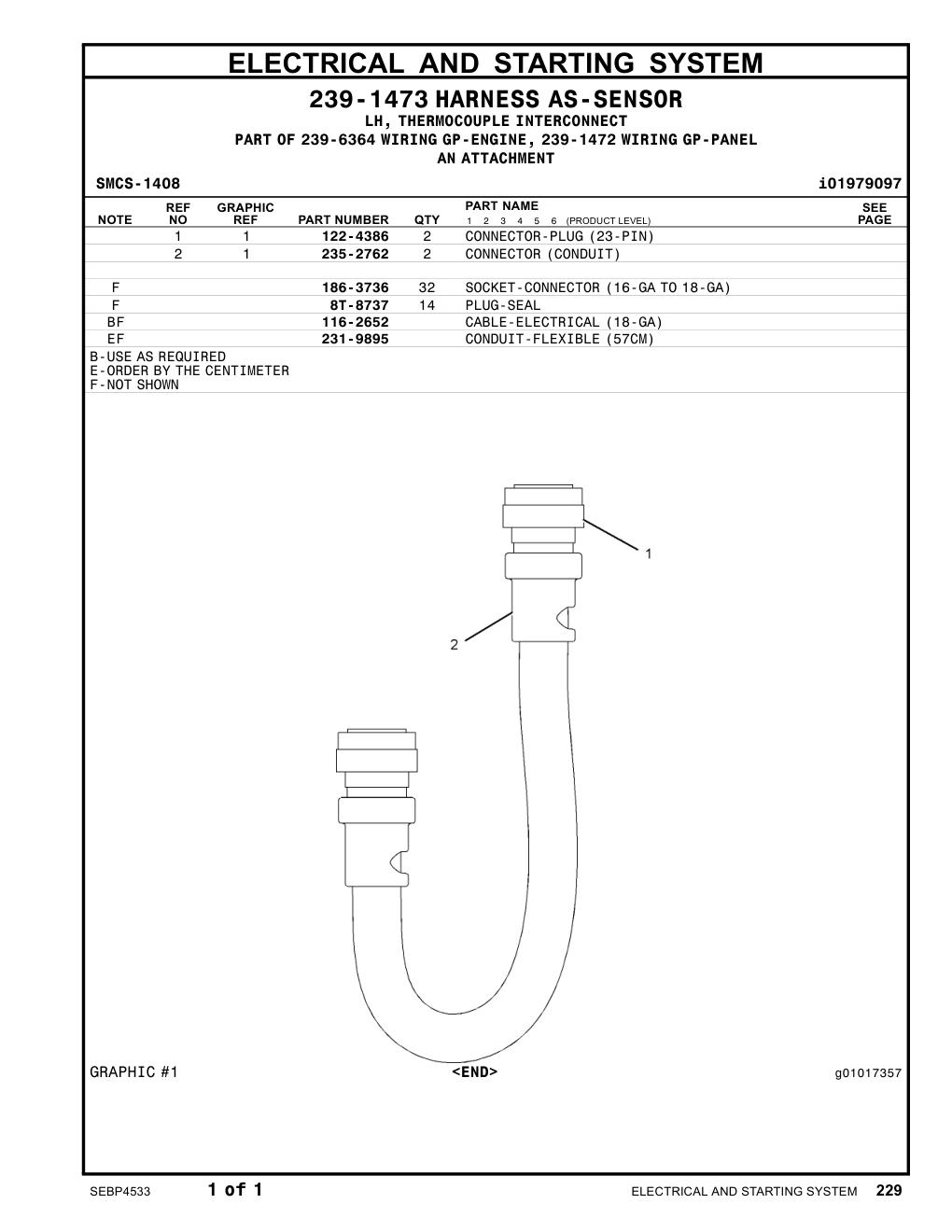 235-2762 CONNECTOR(CONDUIT) CAT parts manual diagram