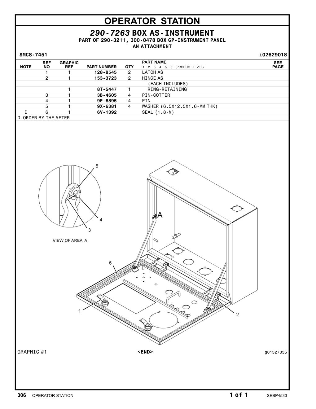 9P-6895 PIN CAT parts manual diagram