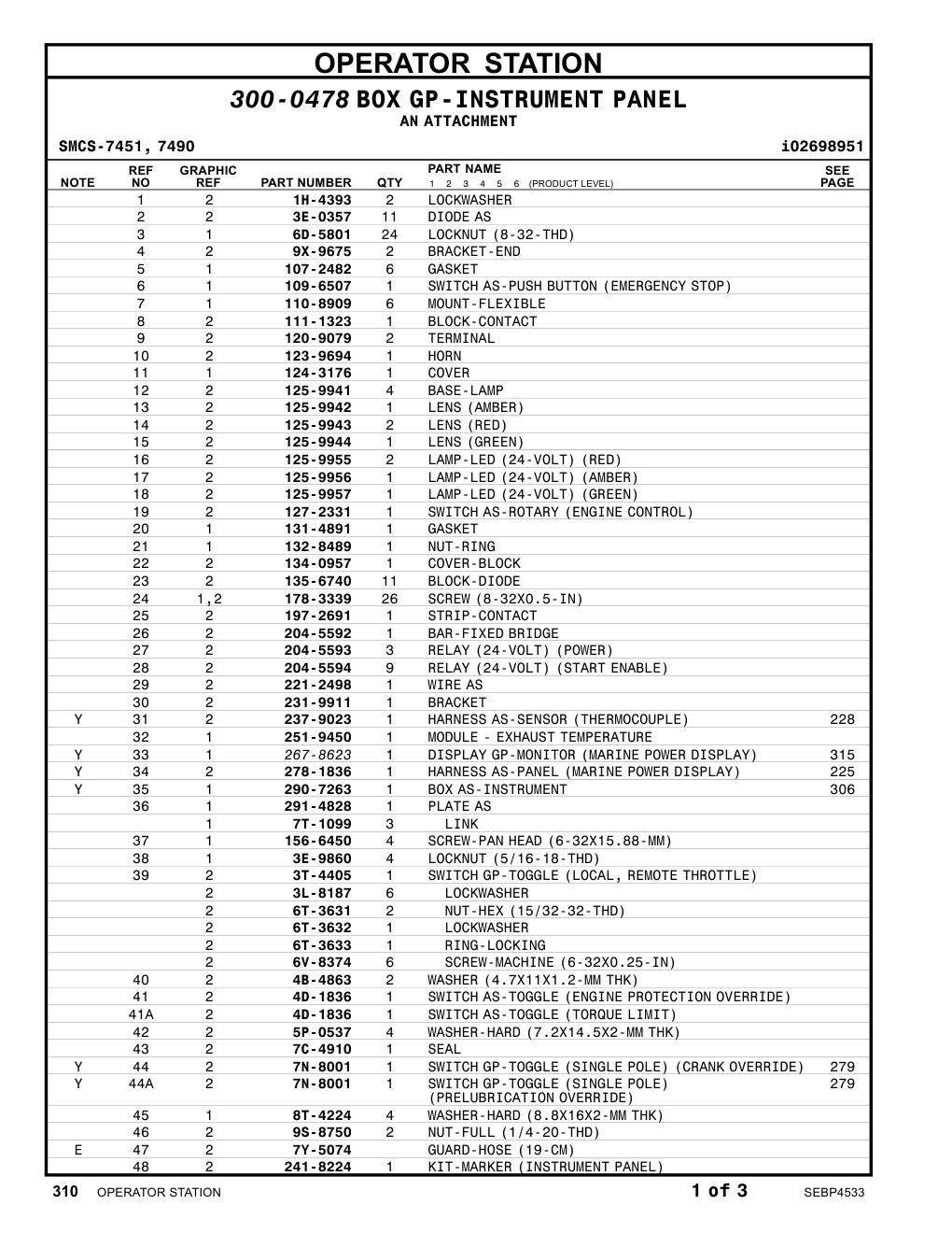 251-9450 MODULE- EXHAUSTTEMPERATURE CAT parts manual diagram