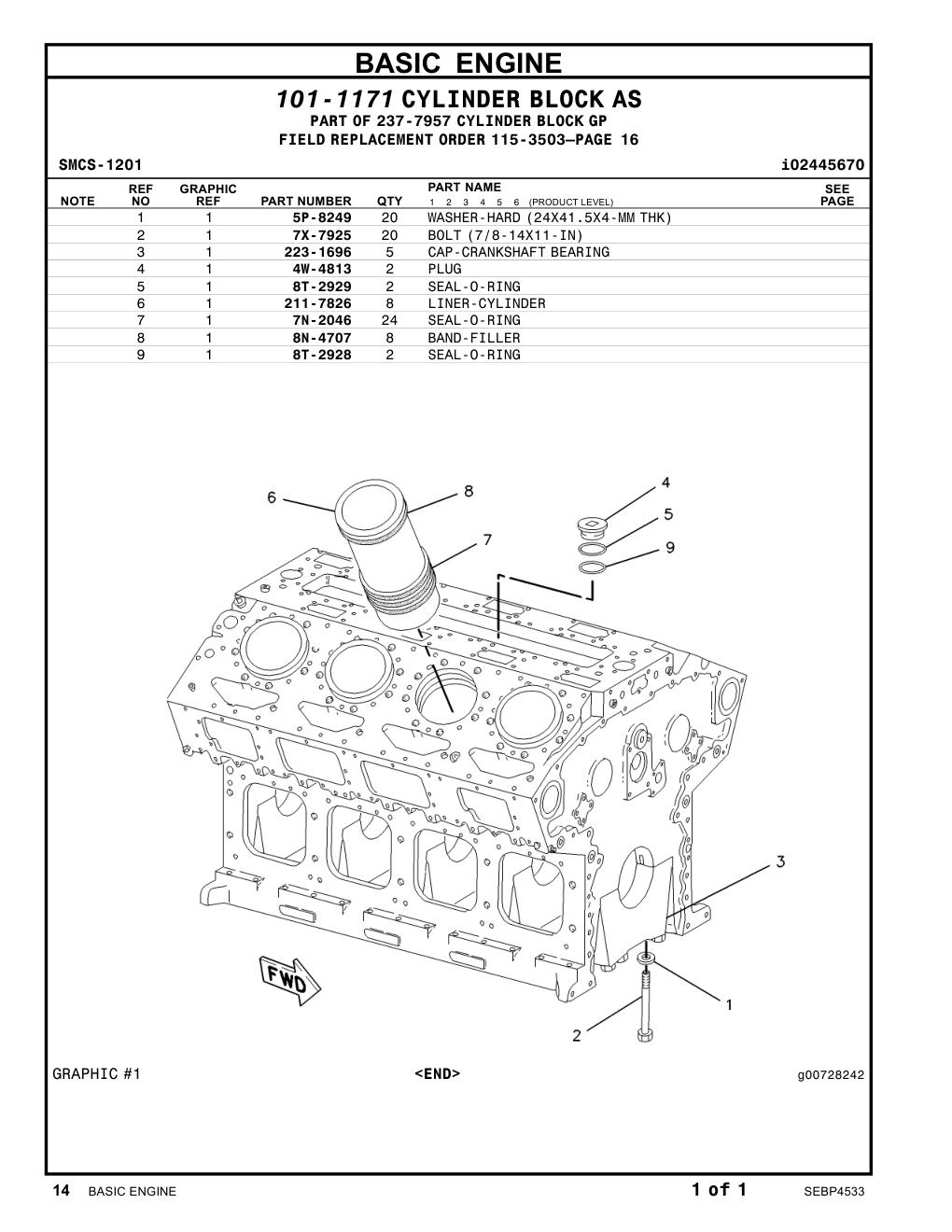 4W-4813 PLUG CAT parts manual diagram