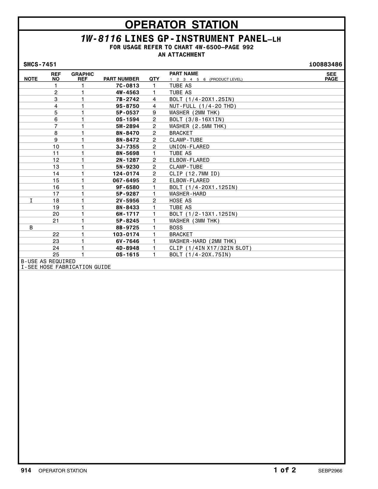 8N-8433 TUBE AS CAT parts manual diagram