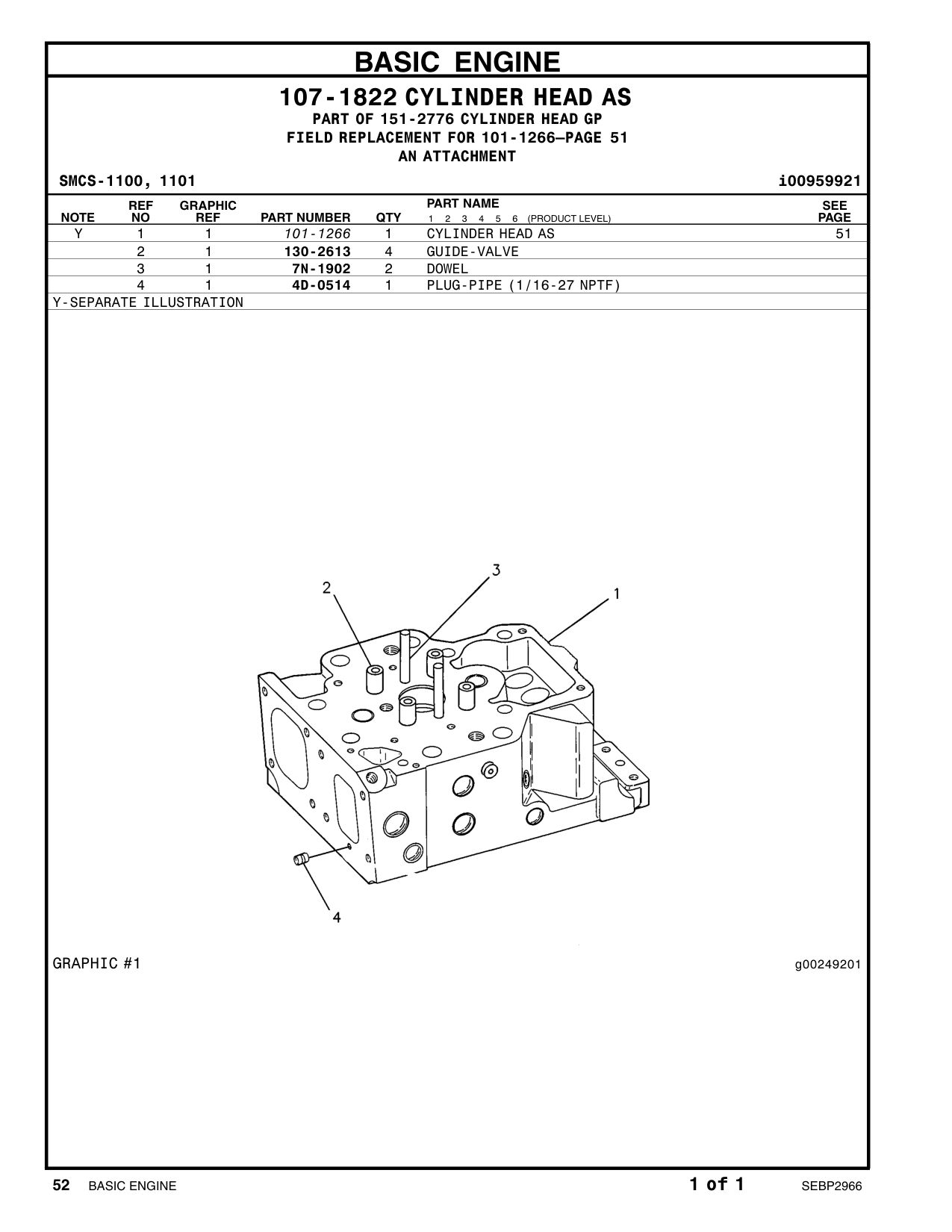 7N-1902 DOWEL CAT parts manual diagram