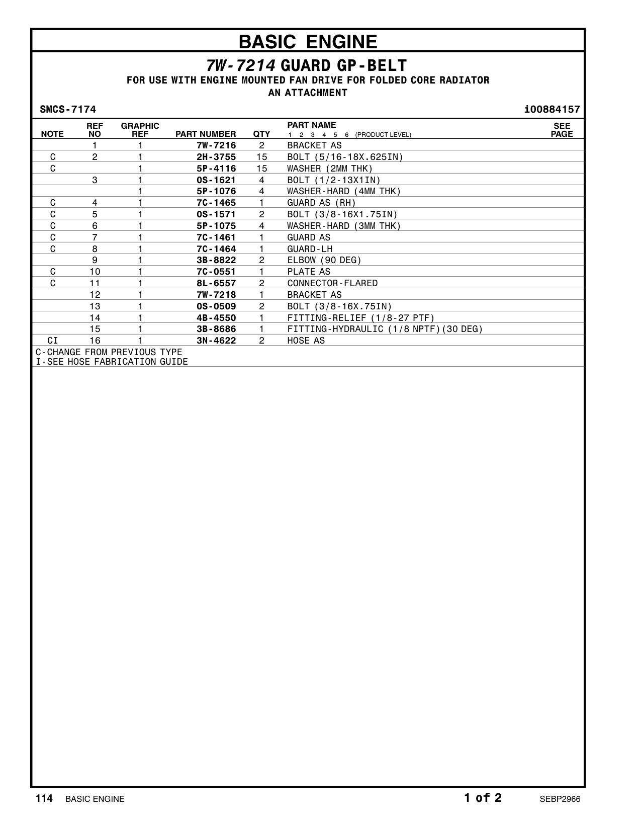 7W-7216 BRACKET AS CAT parts manual diagram