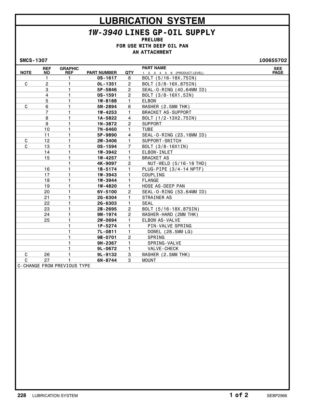 9B-0701 SPRING CAT parts manual diagram