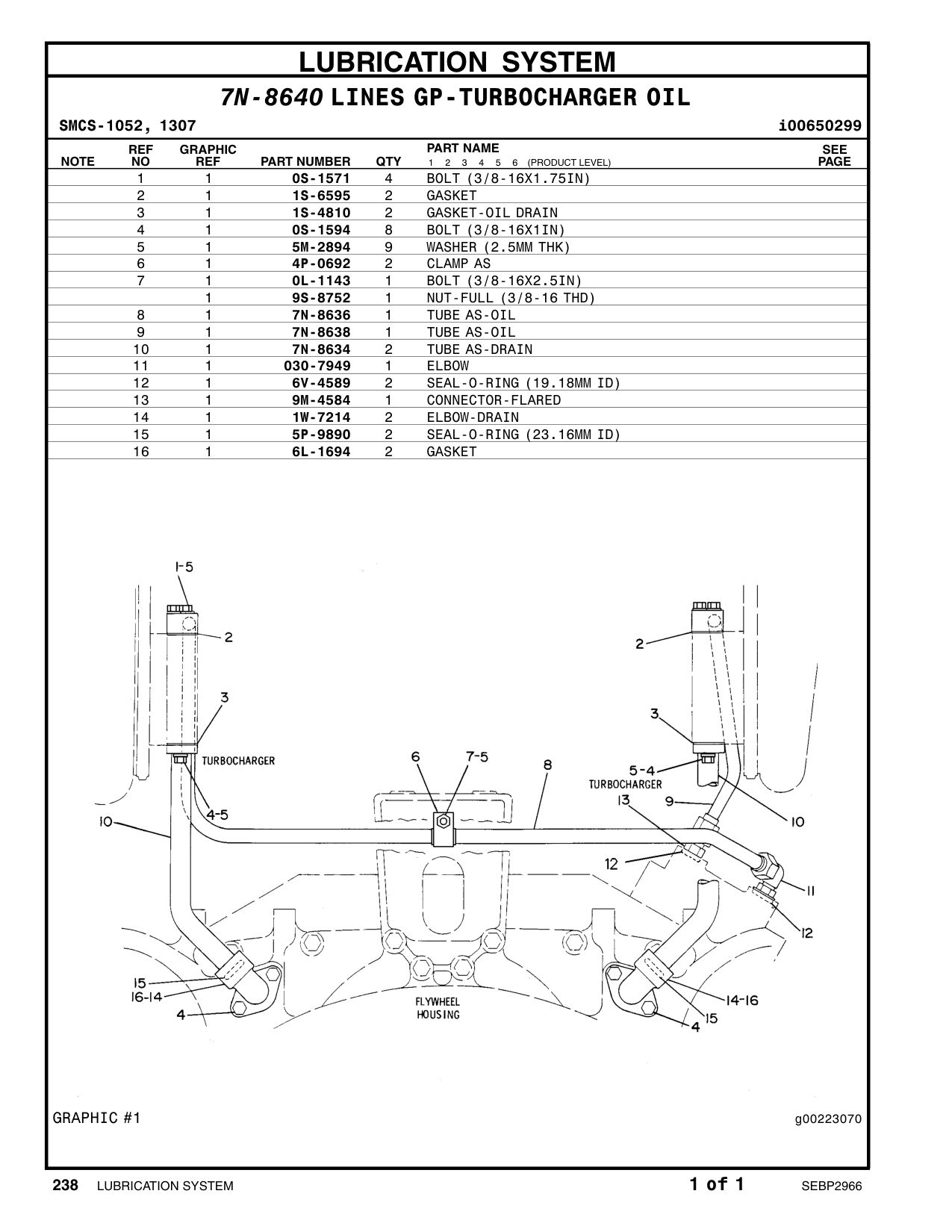 6L-1694 GASKET CAT parts manual diagram