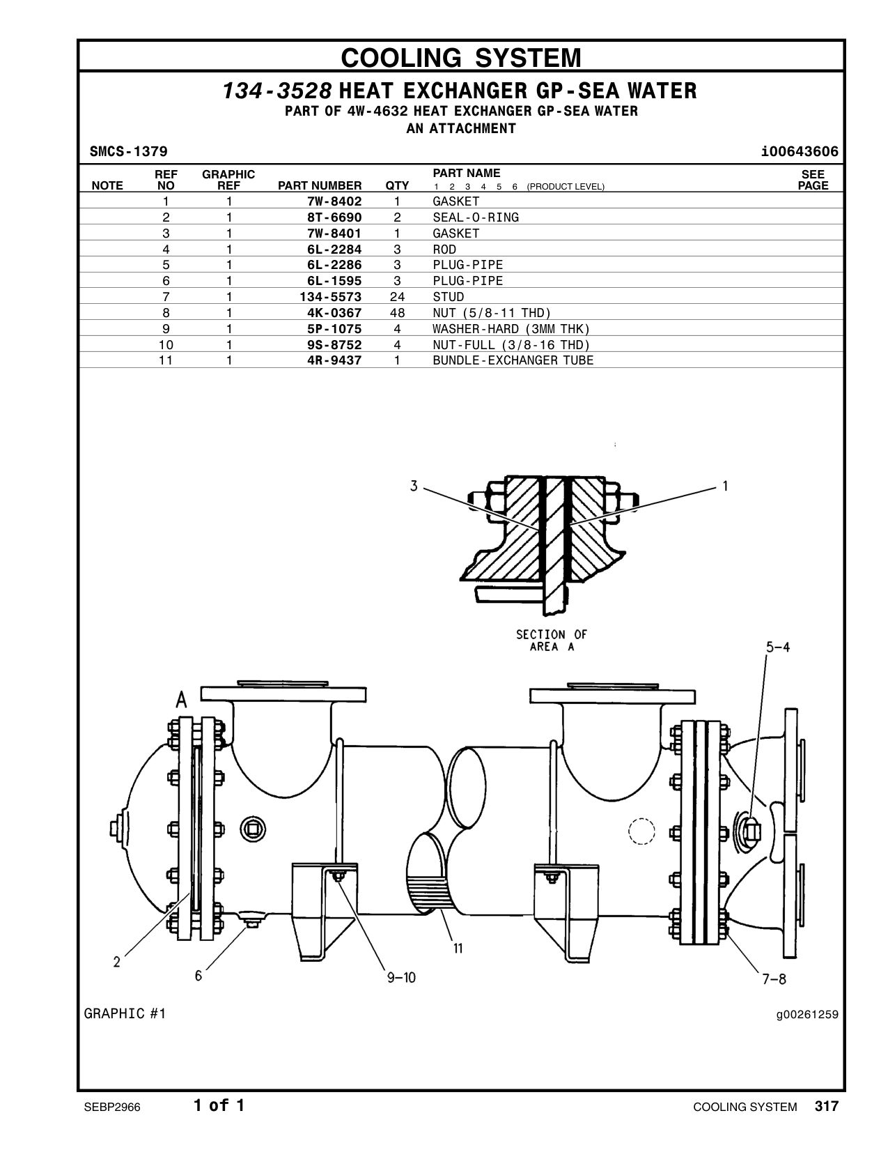 8T-6690 SEAL-O-RING CAT parts manual diagram