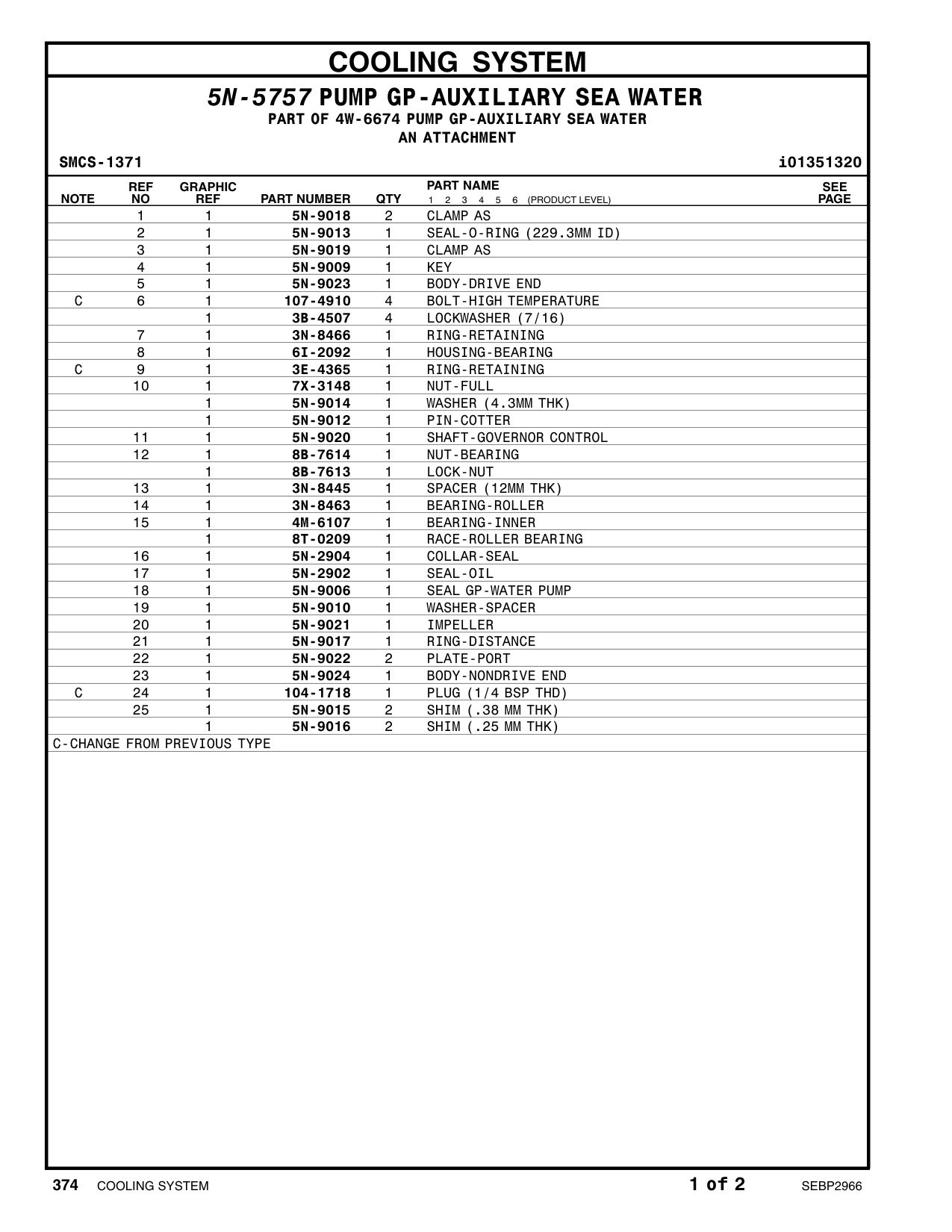 5N-9018 CLAMP AS CAT parts manual diagram