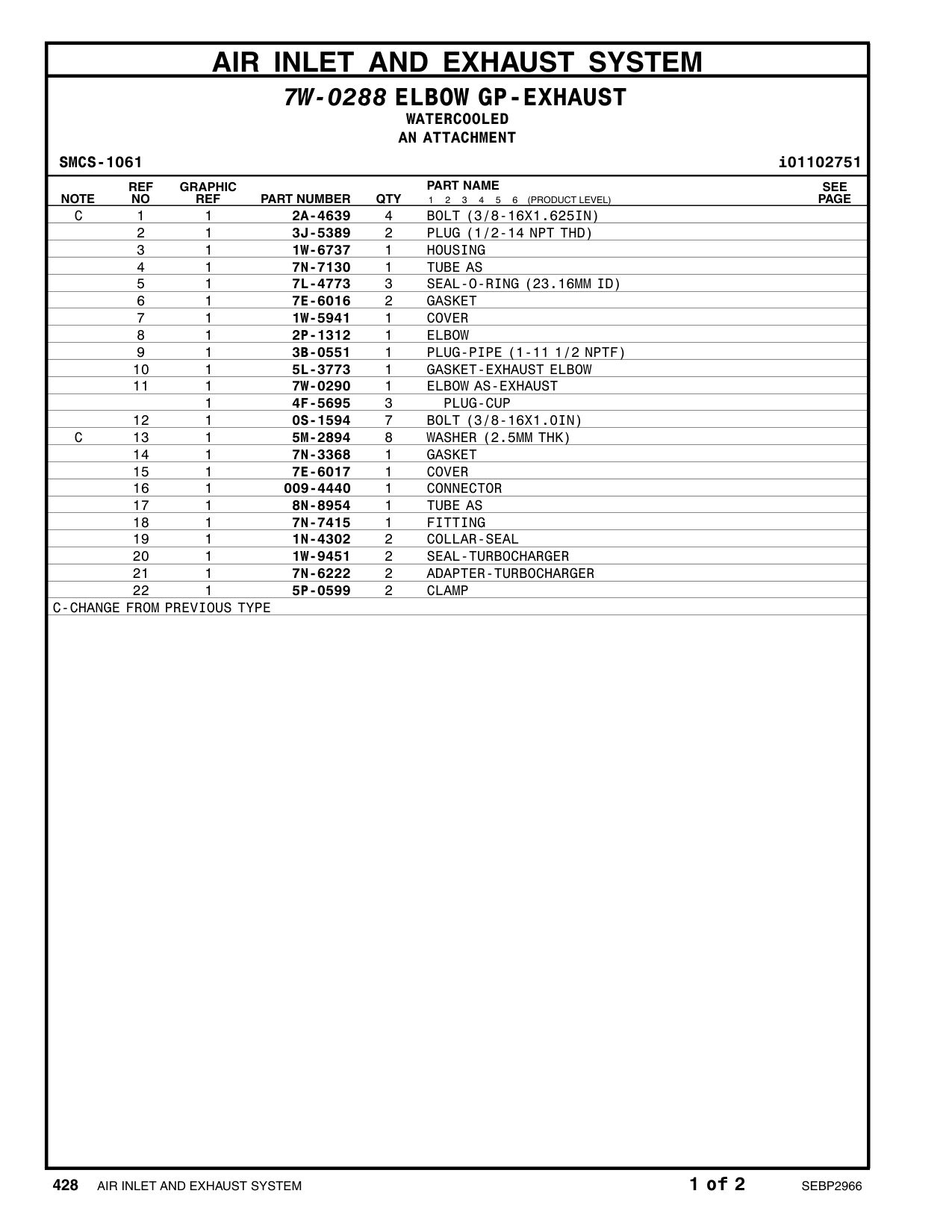 7L-4773 SEAL-O-RING CAT parts manual diagram