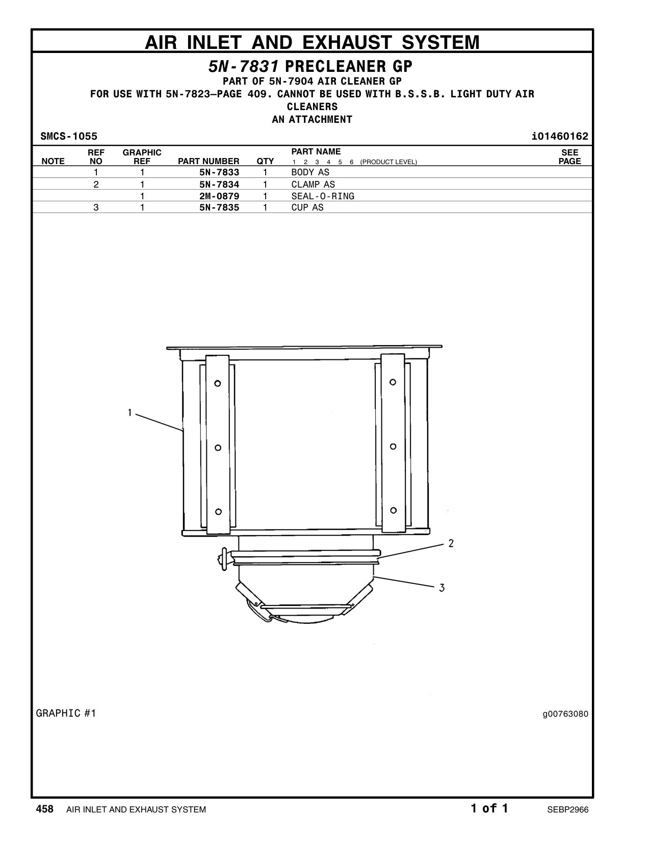 5N-7833 BODY AS CAT parts manual diagram