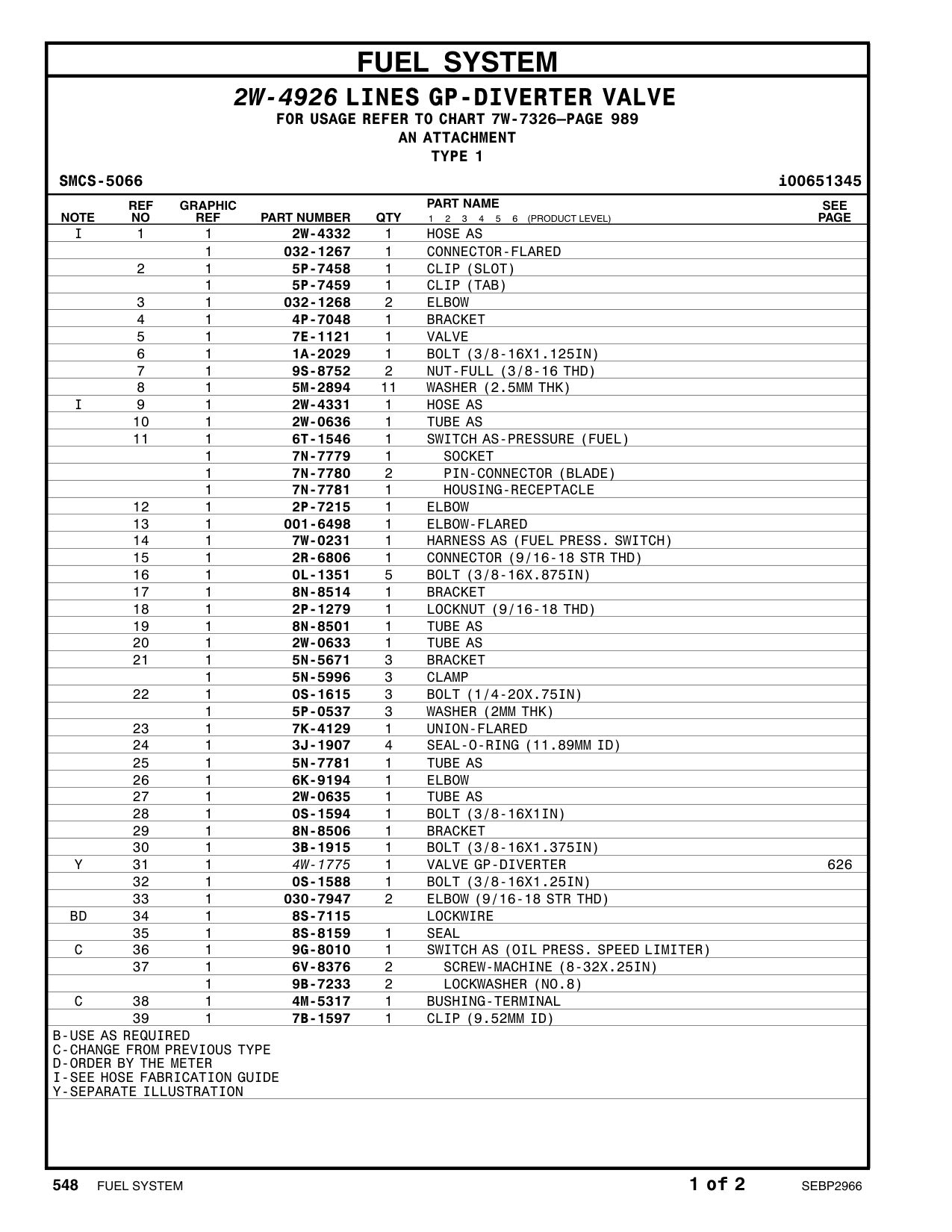 5N-5996 CLAMP CAT parts manual diagram