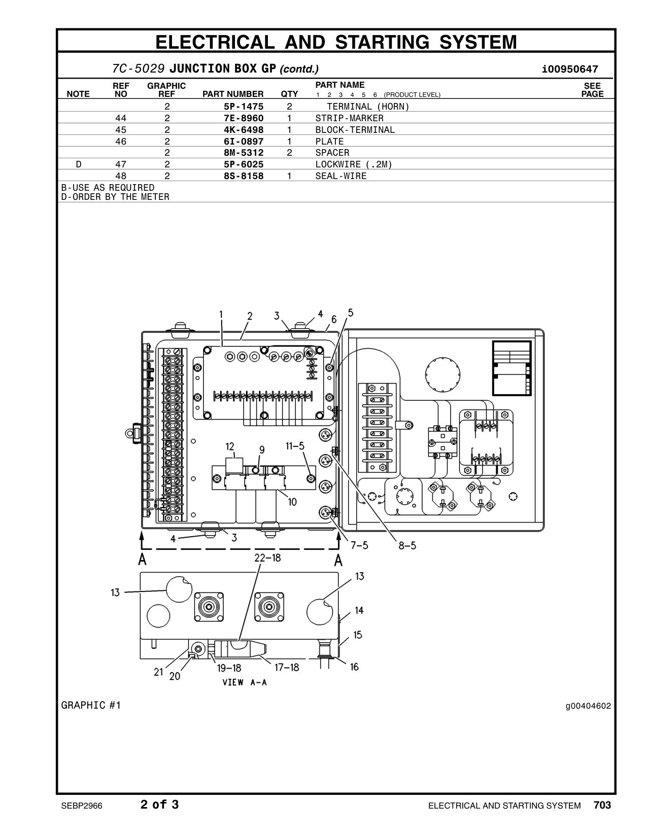 7E-8960 FILM-IDENTIFICATION (TERMINAL MARKER) CAT parts manual diagram