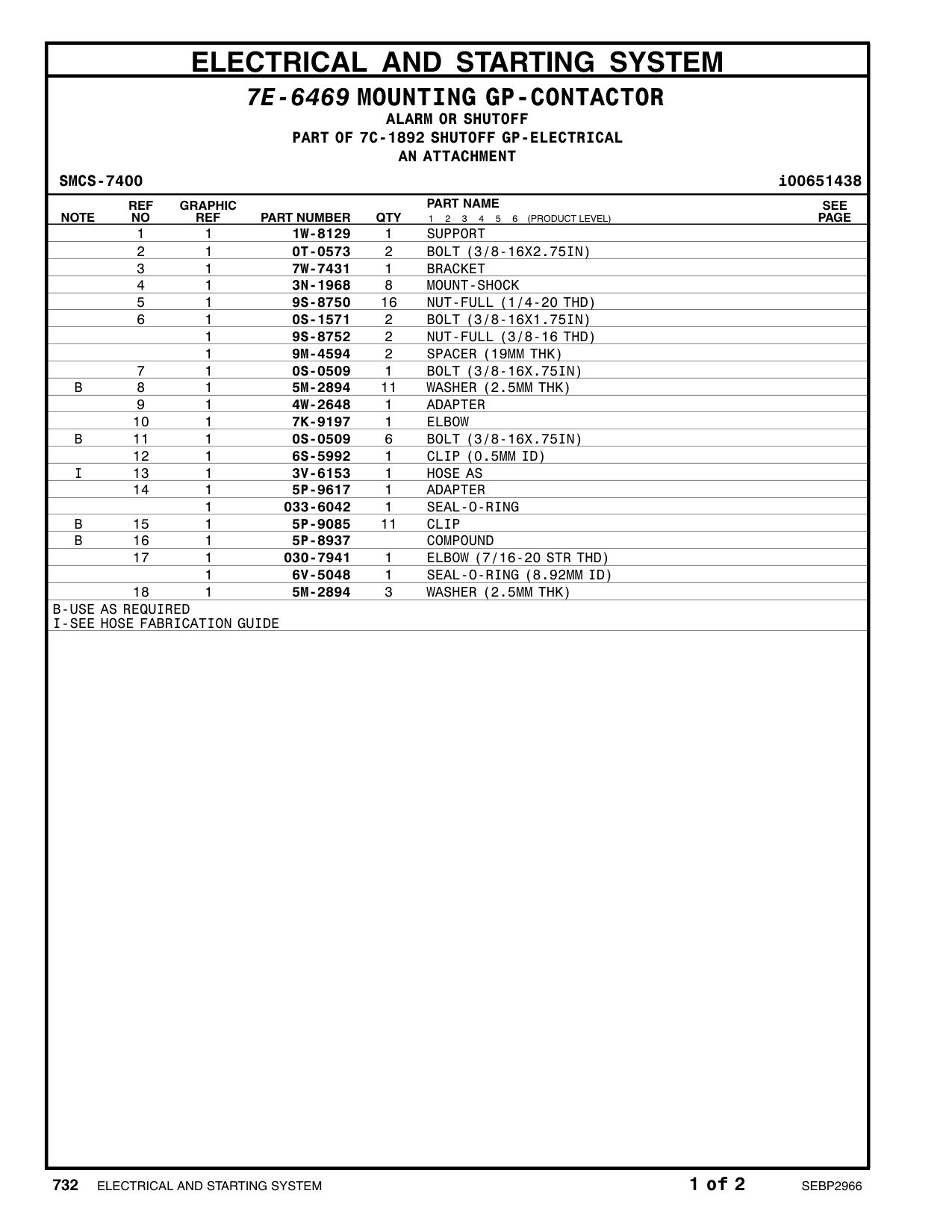 7W-7431 BRACKET CAT parts manual diagram