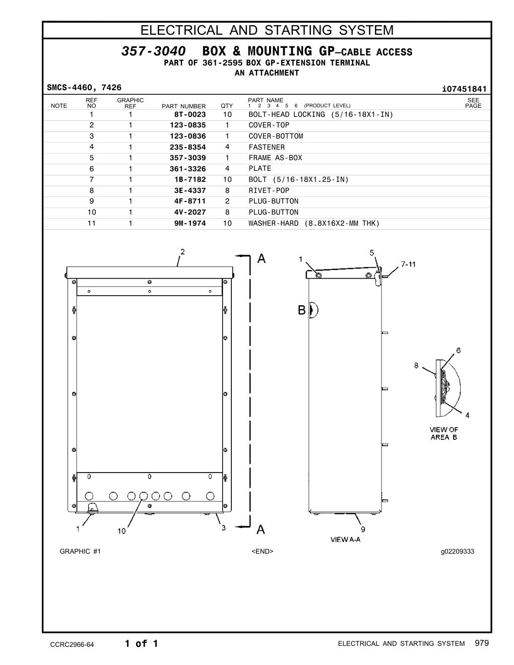 4V-2027 PLUG-BUTTON CAT parts manual diagram