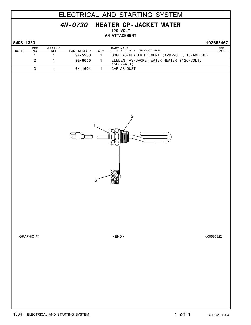 6N-1604 CAP AS-DUST CAT parts manual diagram