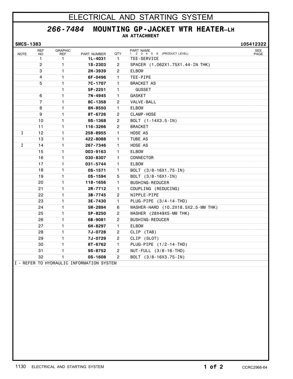 031-5744 ELBOW CAT parts manual diagram