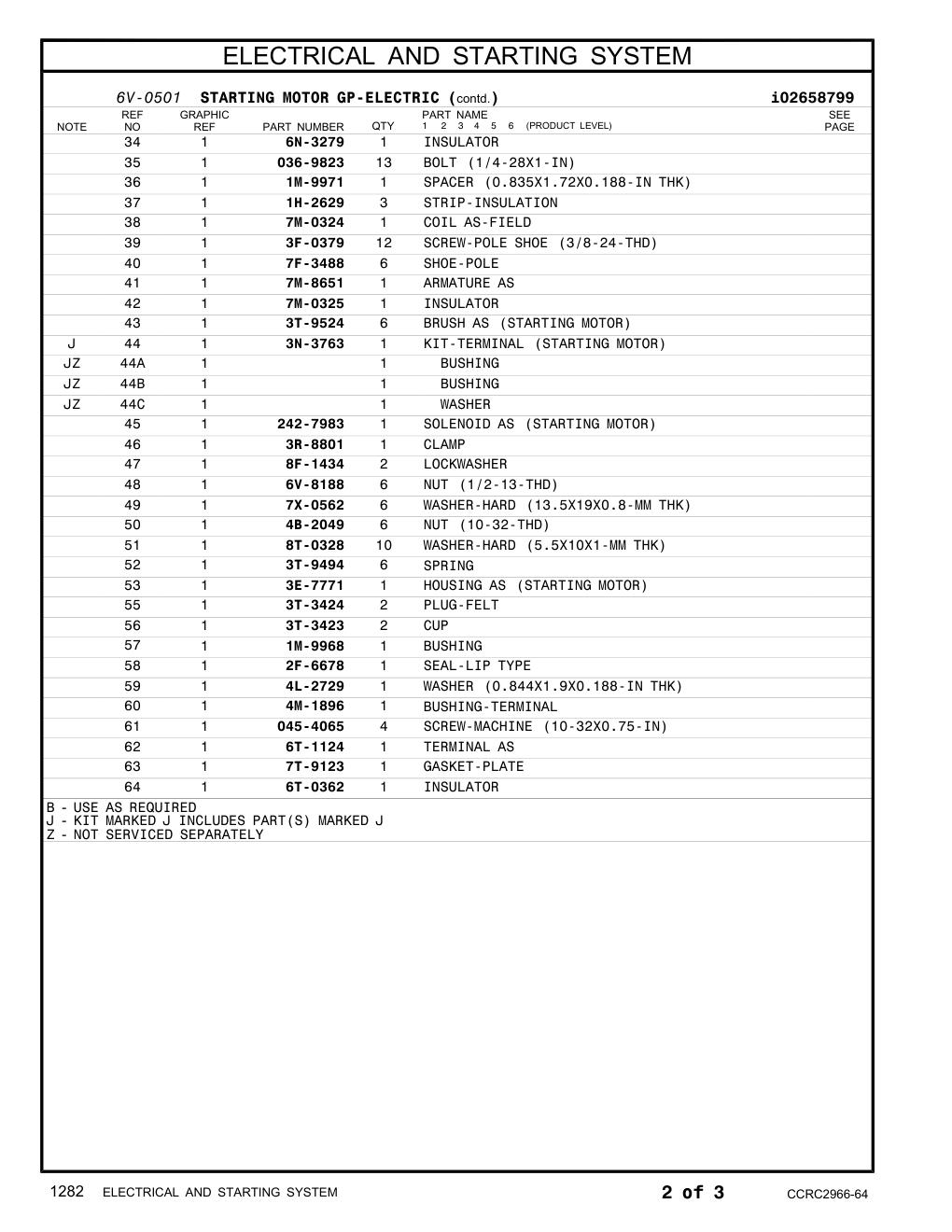 6T-1124 TERMINAL AS CAT parts manual diagram