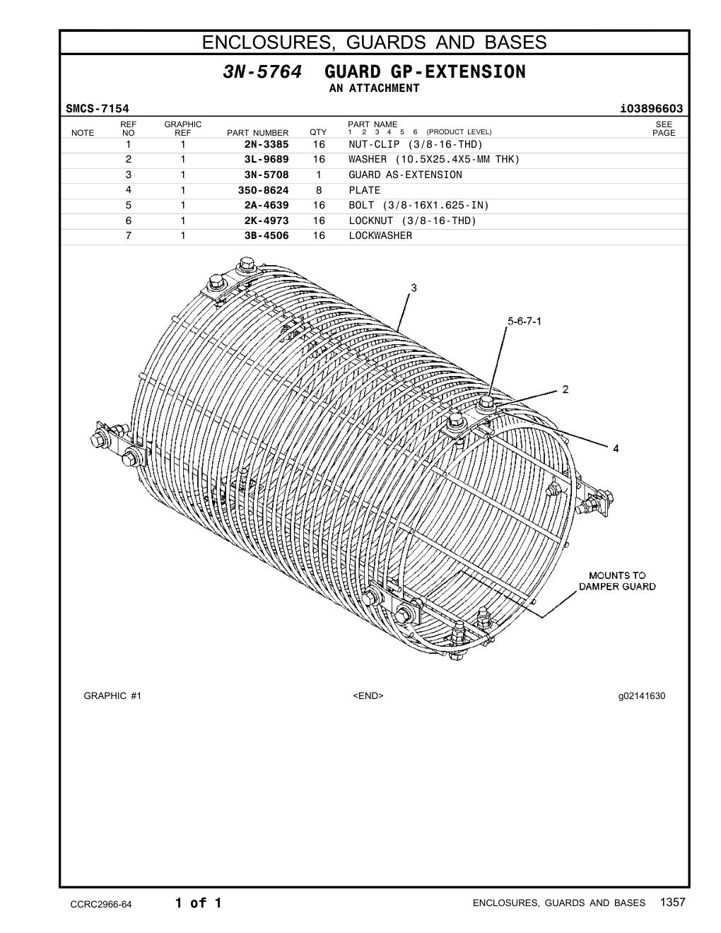 350-8624 PLATE CAT parts manual diagram