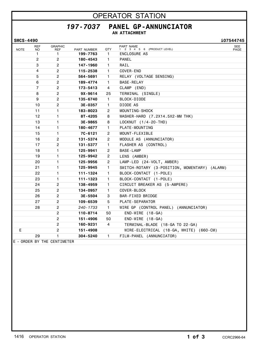 9X-9614 TERMINAL (SINGLE) CAT parts manual diagram