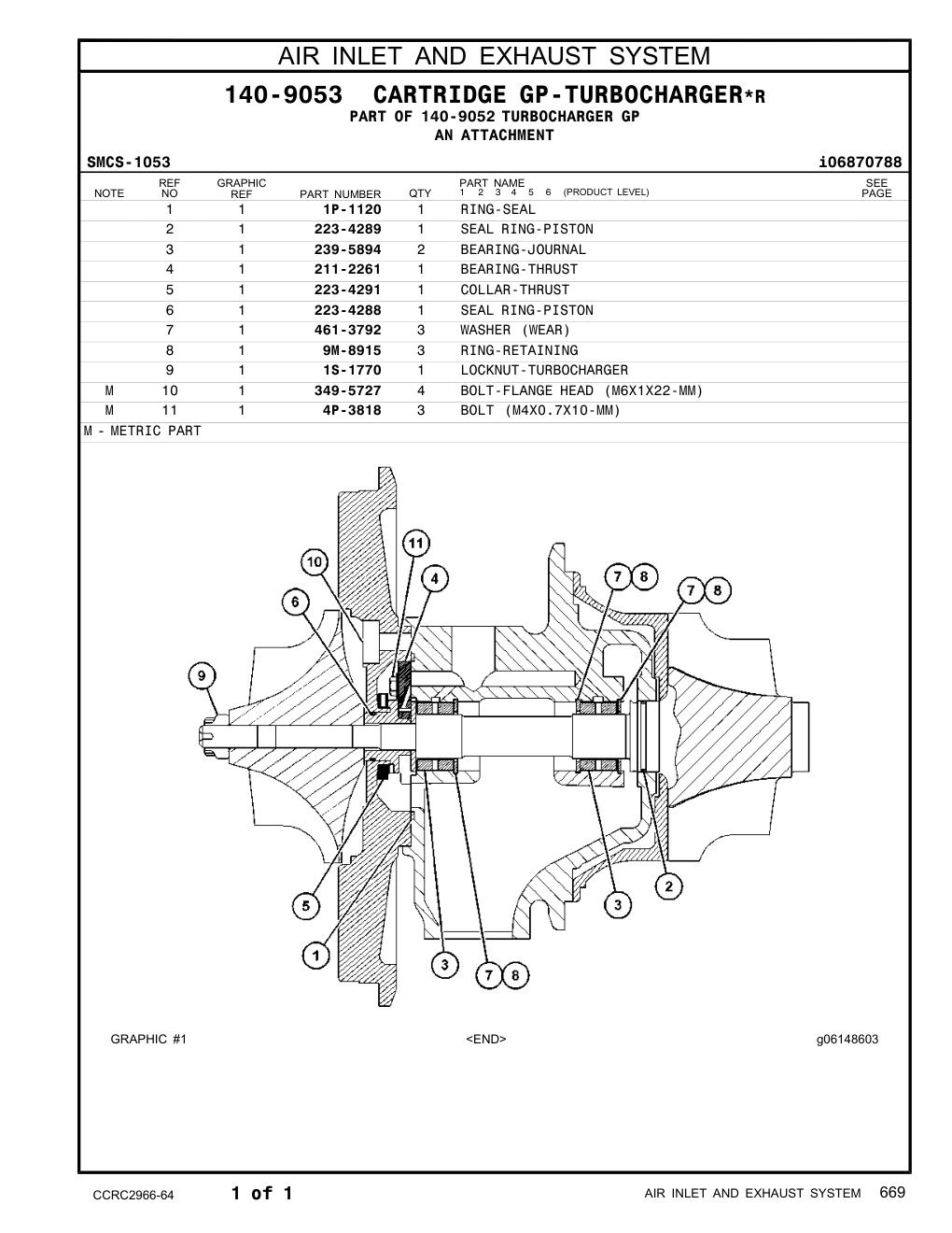 223-4291 COLLAR-THRUST CAT parts manual diagram