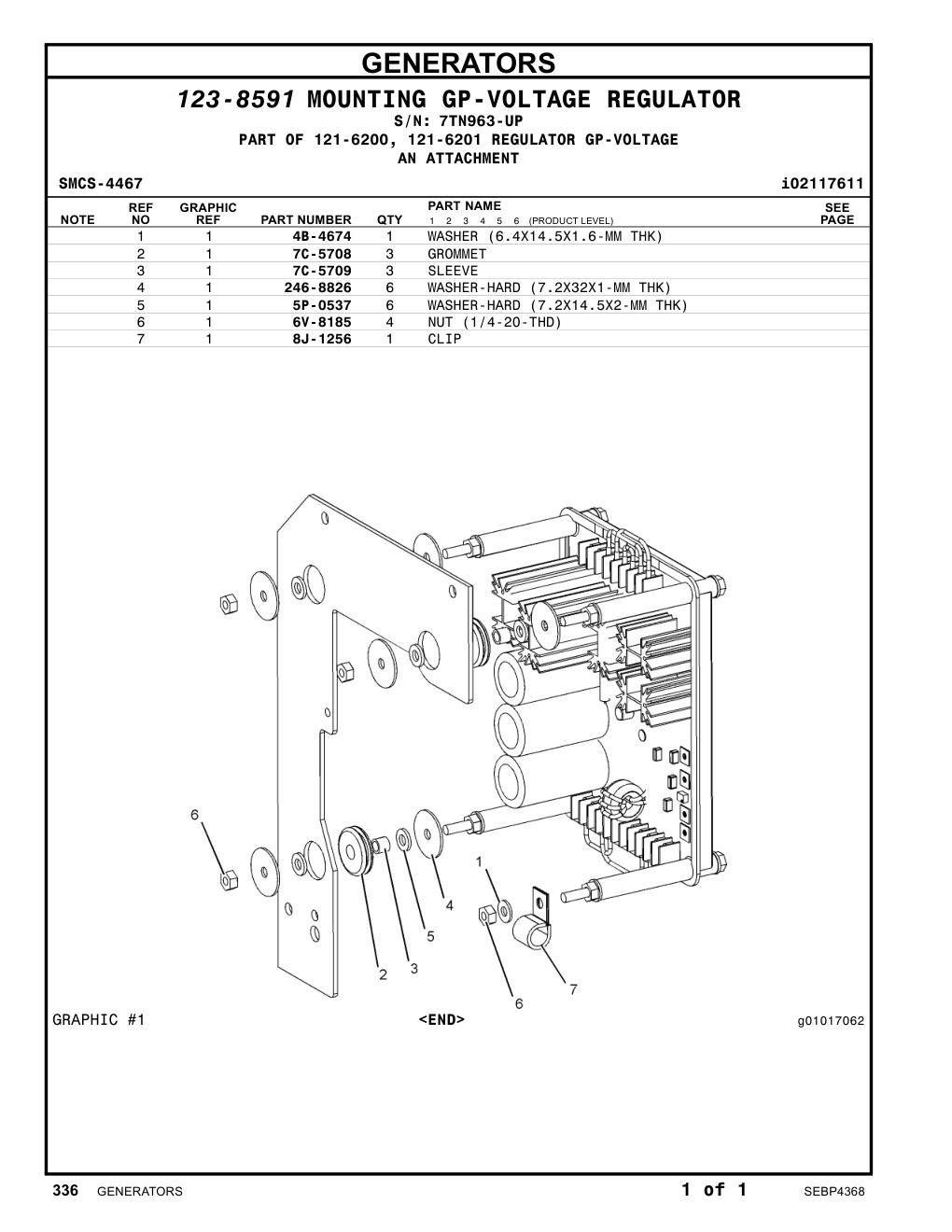 246-8826 WASHER-HARD (7.2X32X1-MM THK) · S/N 7TN963-UP CAT parts manual diagram