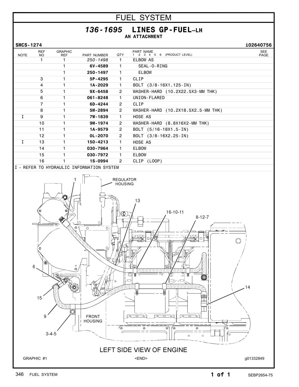 030-7964 ELBOW CAT parts manual diagram