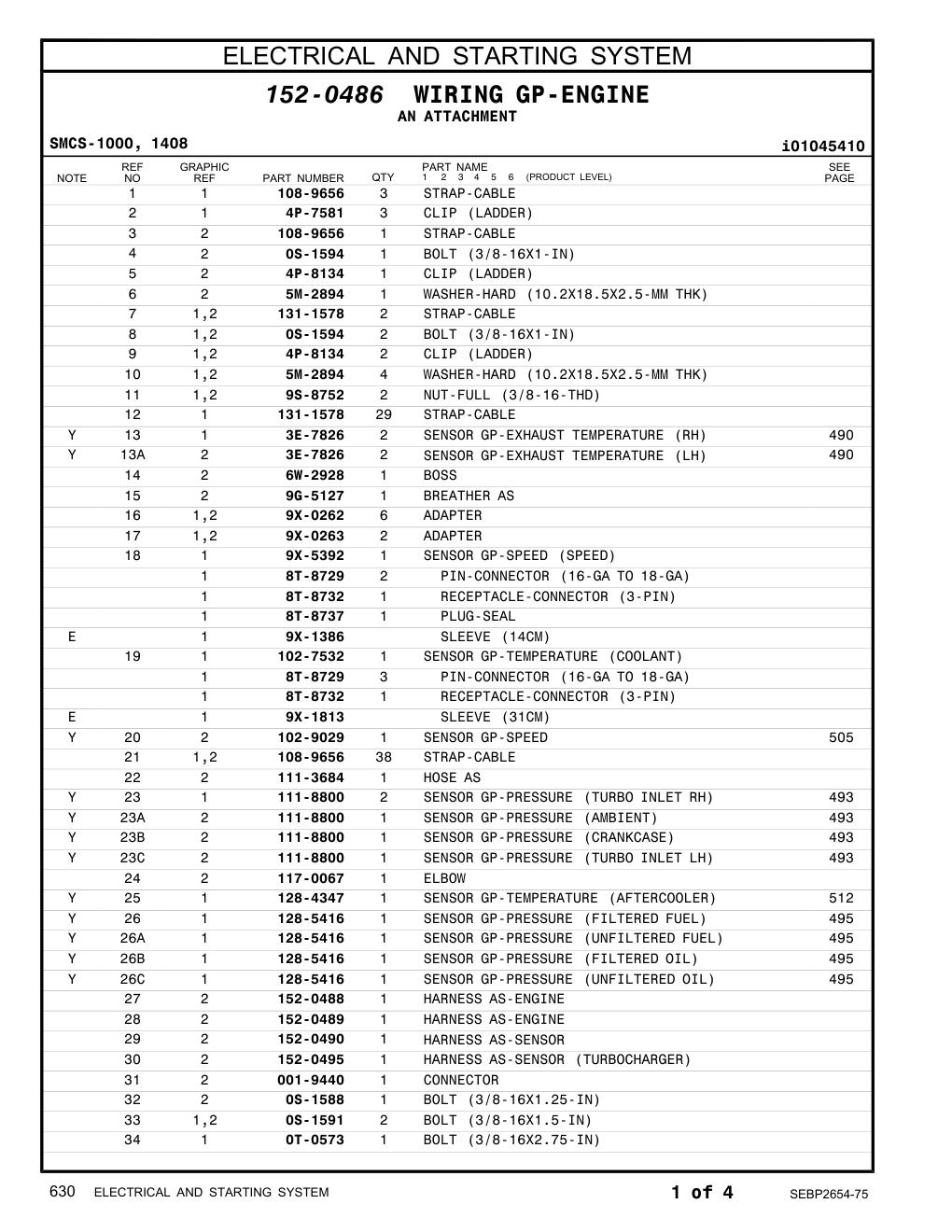 102-9029 SENSOR GP-SPEED CAT parts manual diagram