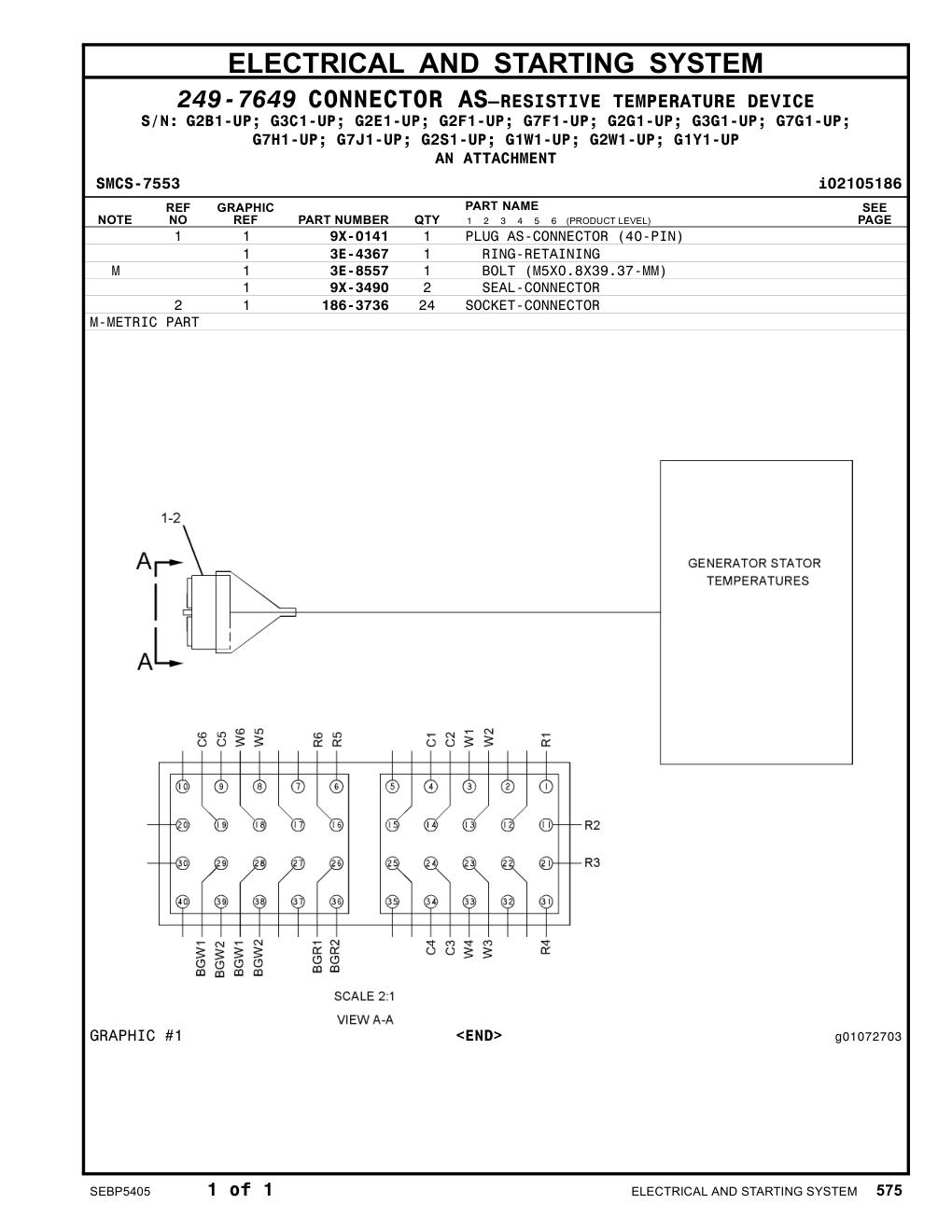 9X-3490 SEAL-CONNECTOR CAT parts manual diagram