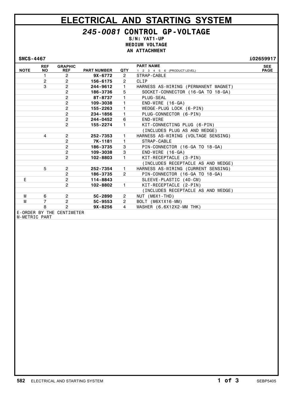 234-1856 PLUG-CONNECTOR (6-PIN) · S/N YAT1-UP CAT parts manual diagram