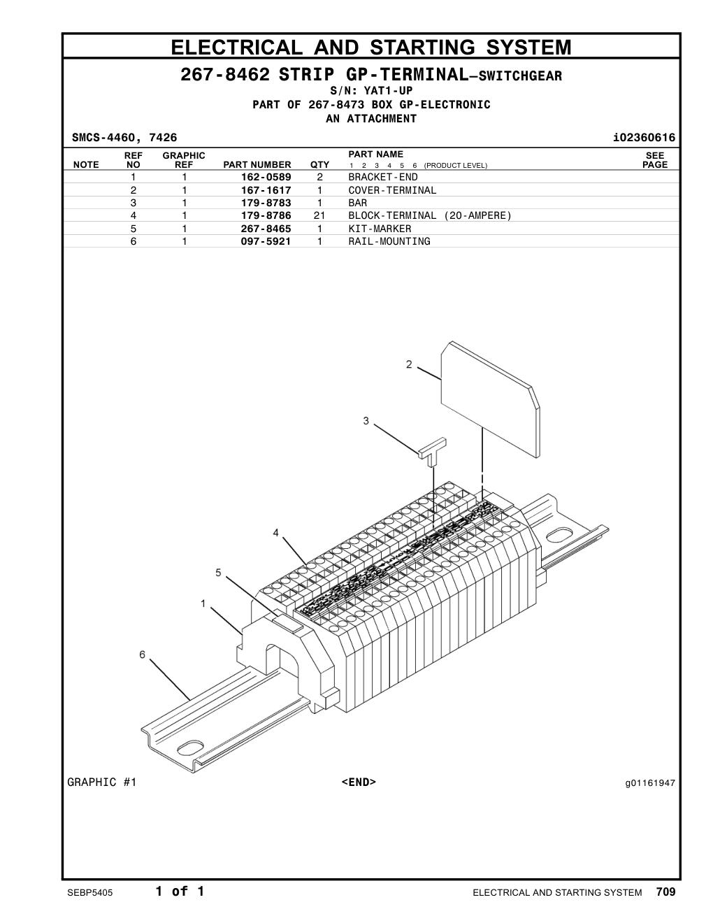 267-8465 KIT-MARKER · S/N YAT1-UP CAT parts manual diagram
